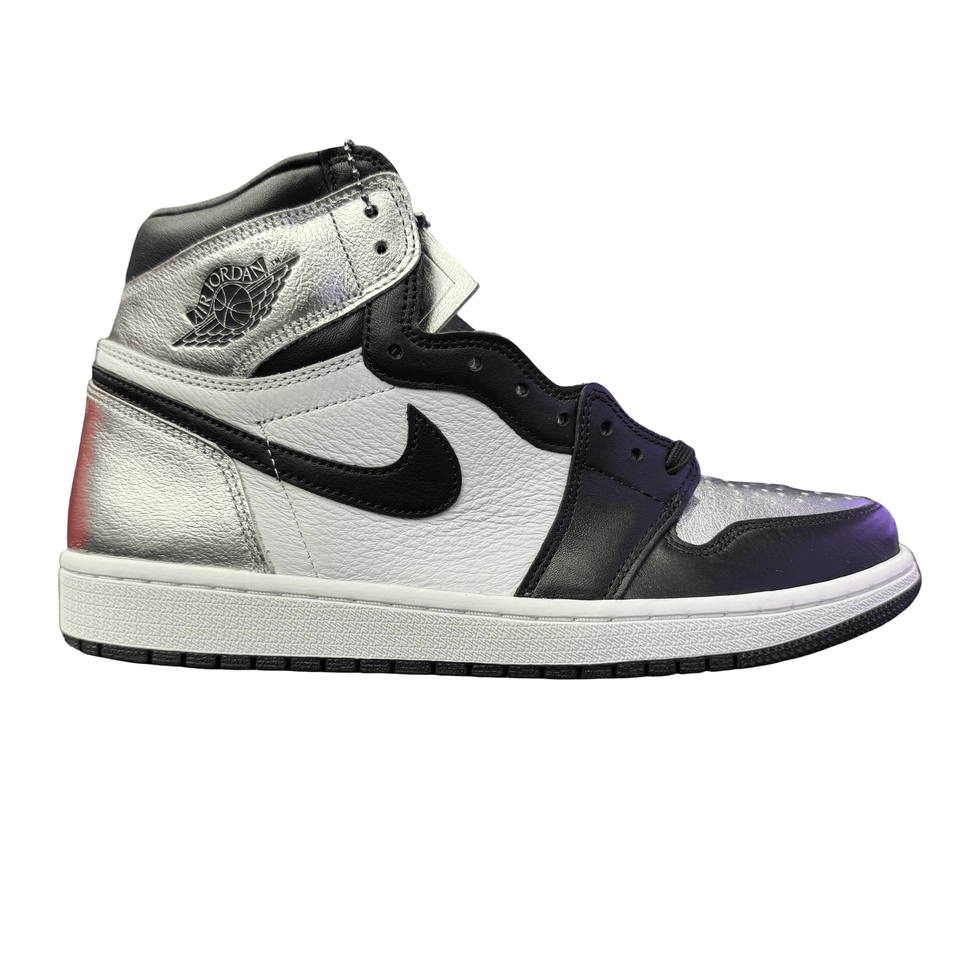 WMNS Nike Air Jordan 1 Retro High Silver Toe