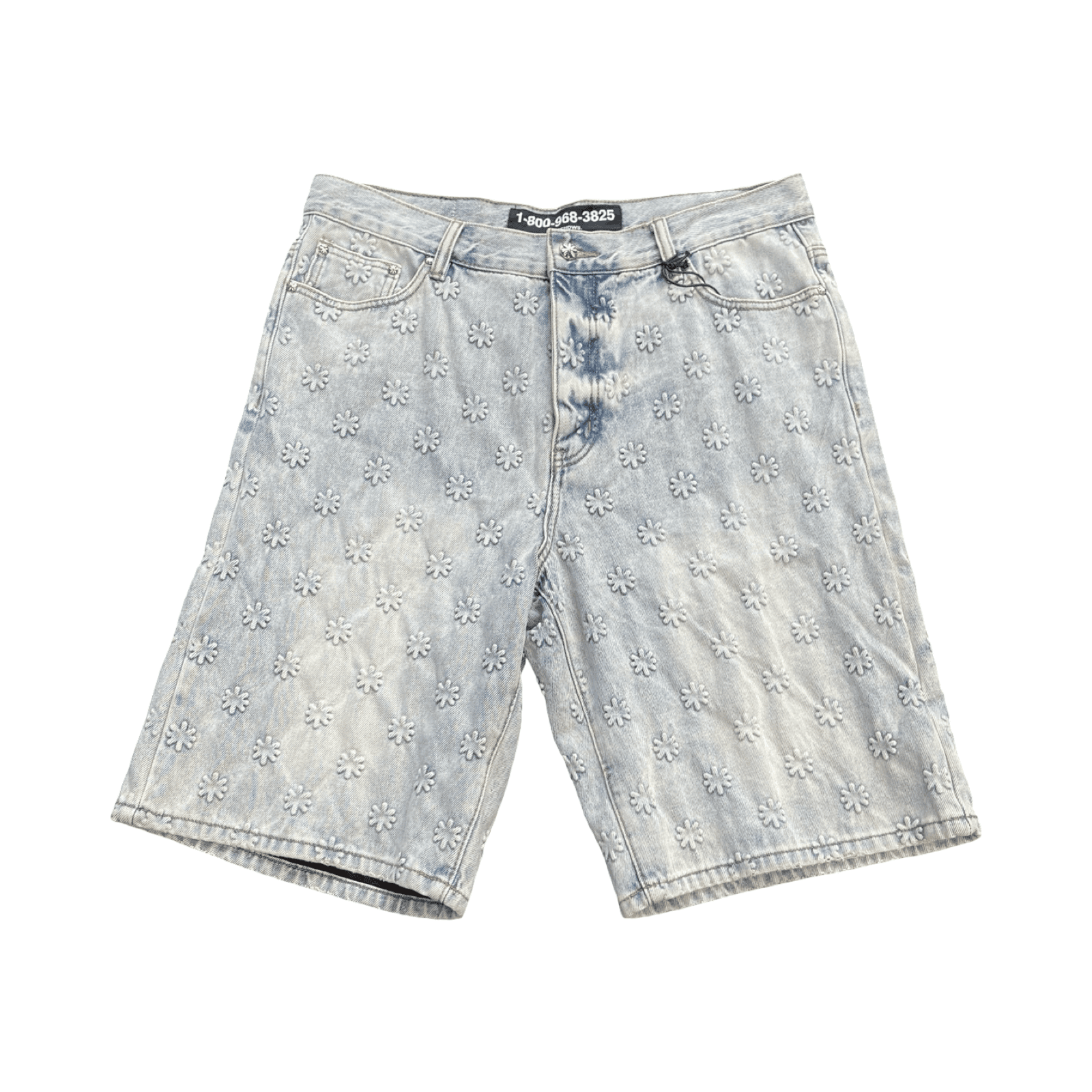 Lost SHDWS Embossed Shorts Blue — photo 1 of 2