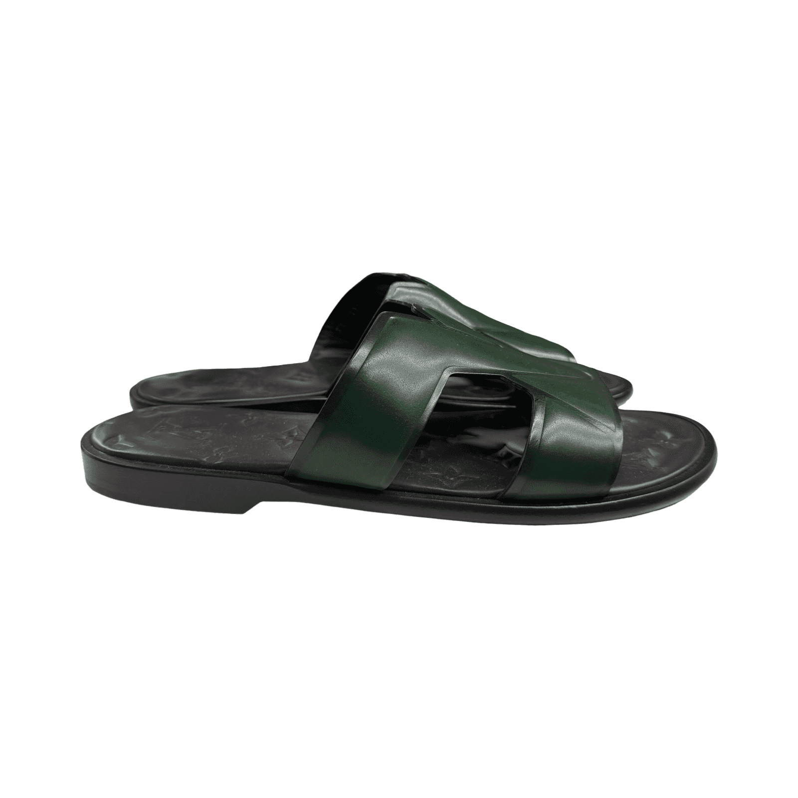 LV Oasis Monogram Mule Sandal Green Black
