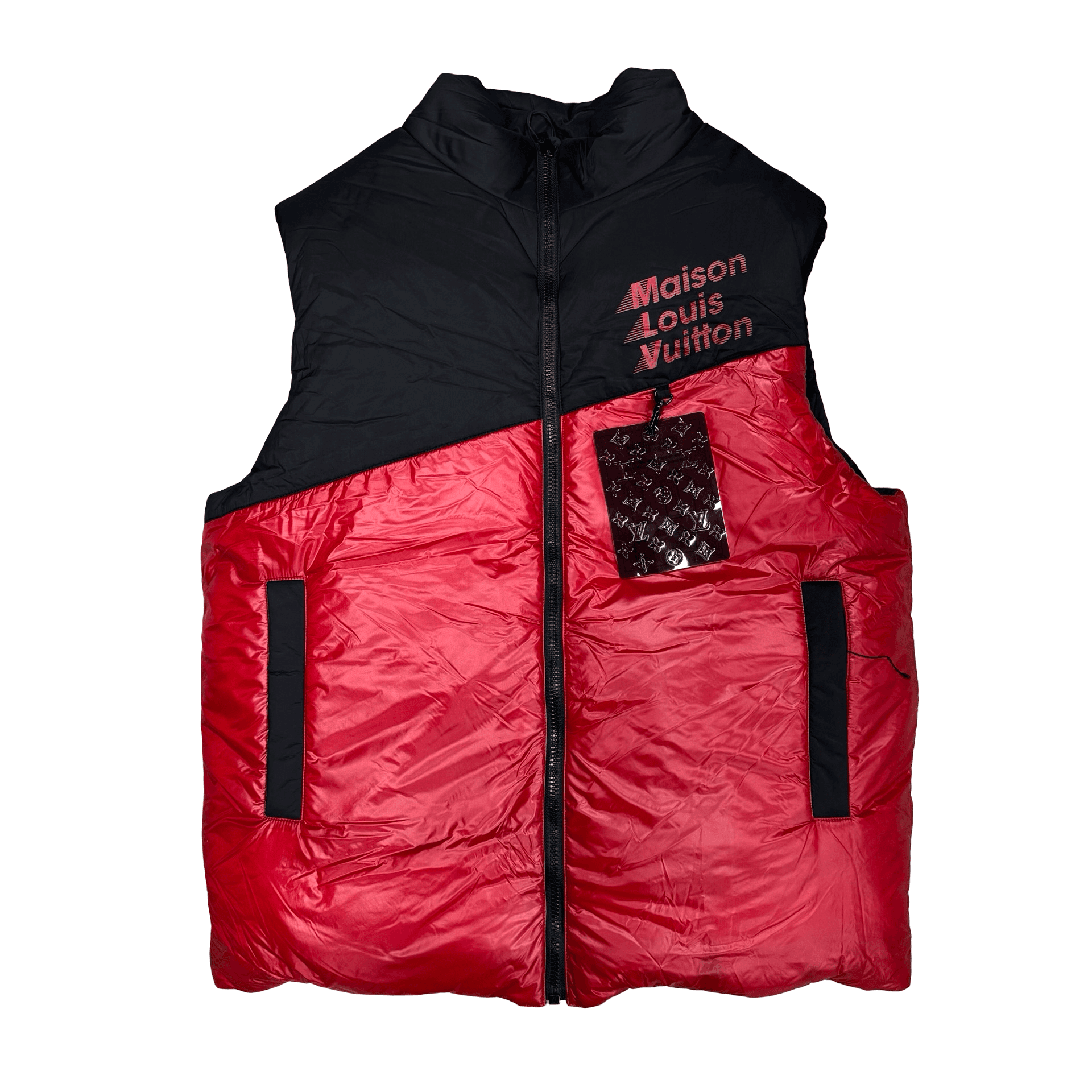 Louis Vuitton Wintery Down Puffer Vest Red Black — photo 1 of 2