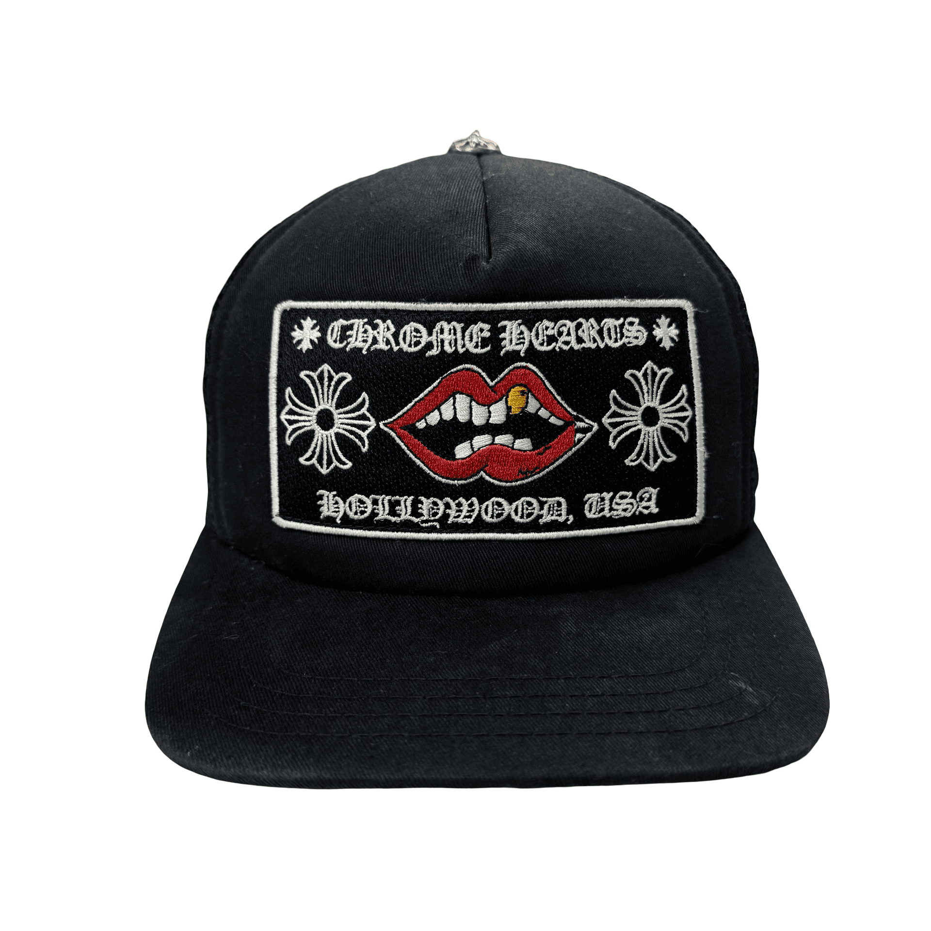 Chrome Hearts Chomper Hollywood Trucker Hat Black