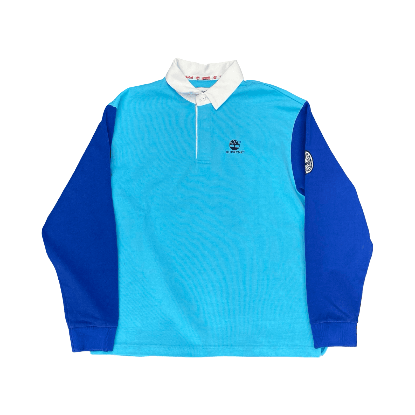 Supreme Timberland Rugby Tee Bright Blue — photo 1 of 2