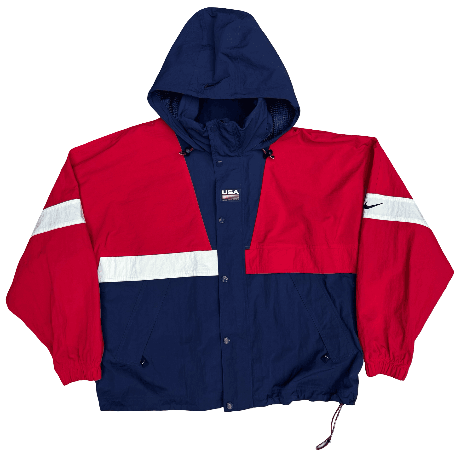 NikeLab NRG USA Swoosh Striped Jacket Red Navy — photo 1 of 2