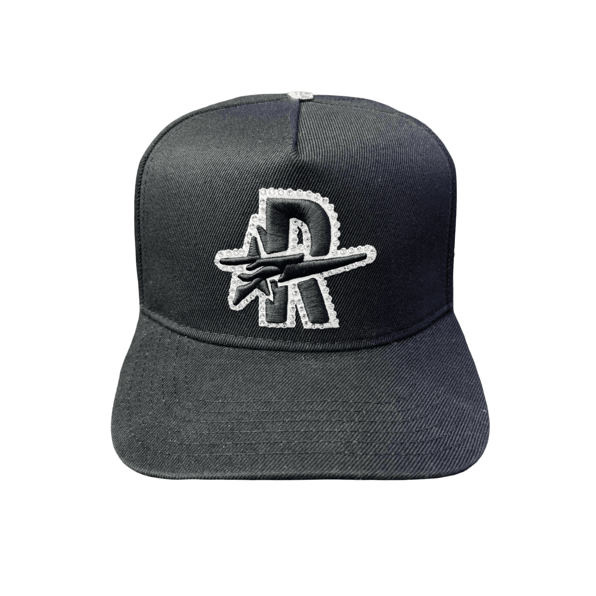 Roughplay Logo Embellished Rhinestone Snapback Black — photo 1 of 4