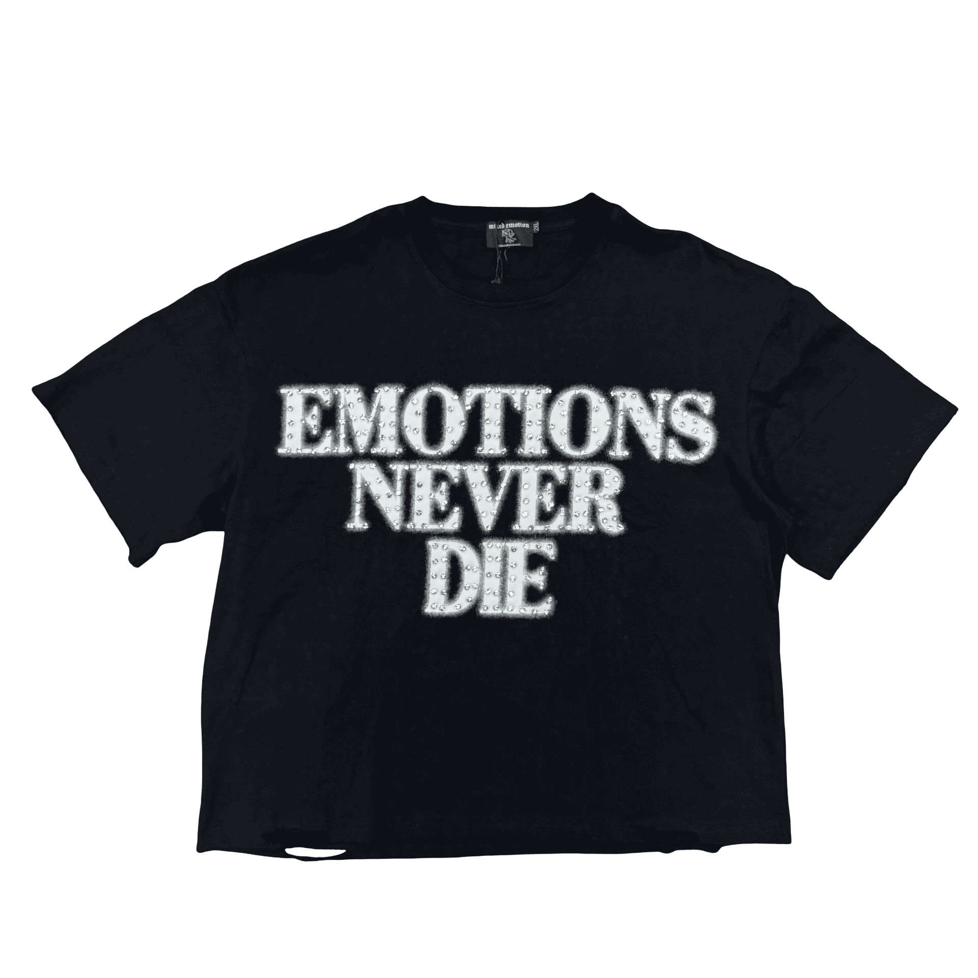 Mixed Emotions END Rhinestone Tee Black White — photo 1 of 2