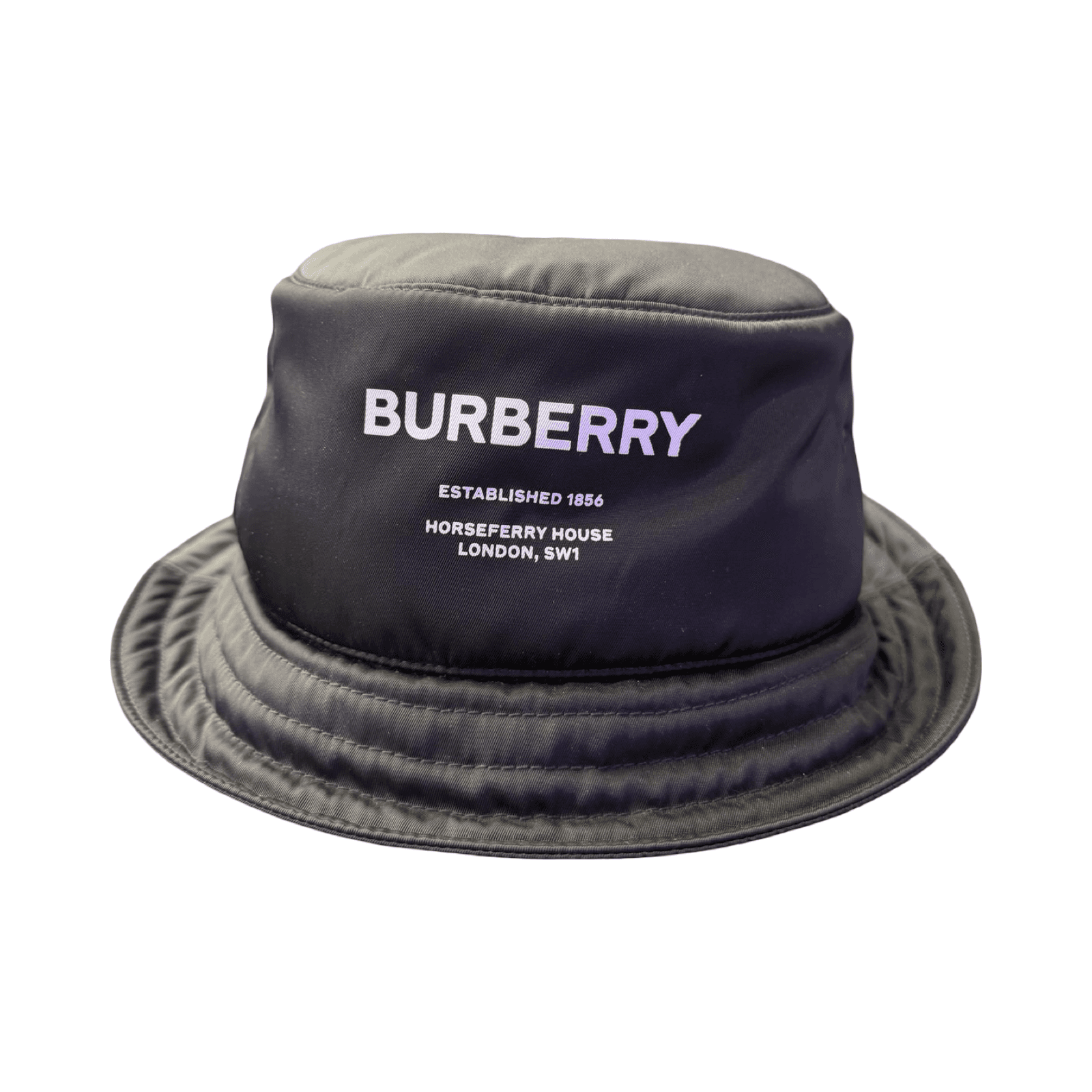 Burberry Black Nylon Bucket Hat
