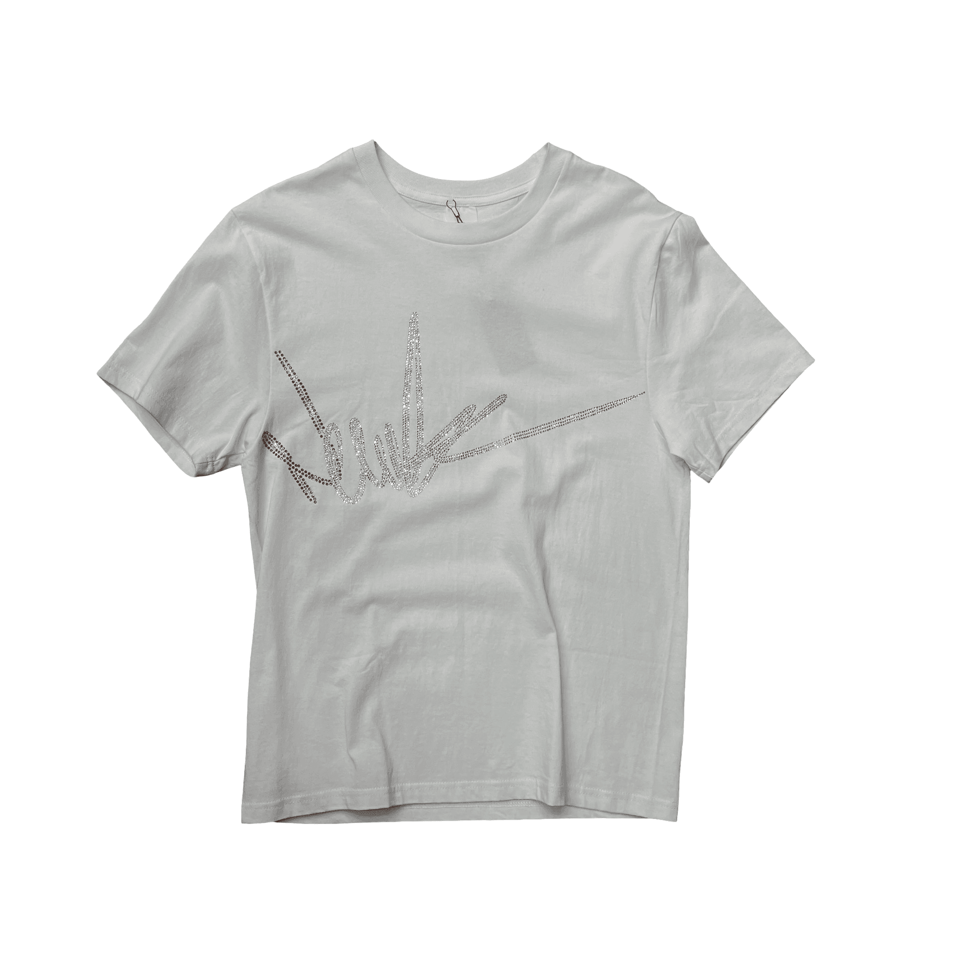 New Yrrk White T-Shirt Center Logo Orange Crystals — photo 1 of 2