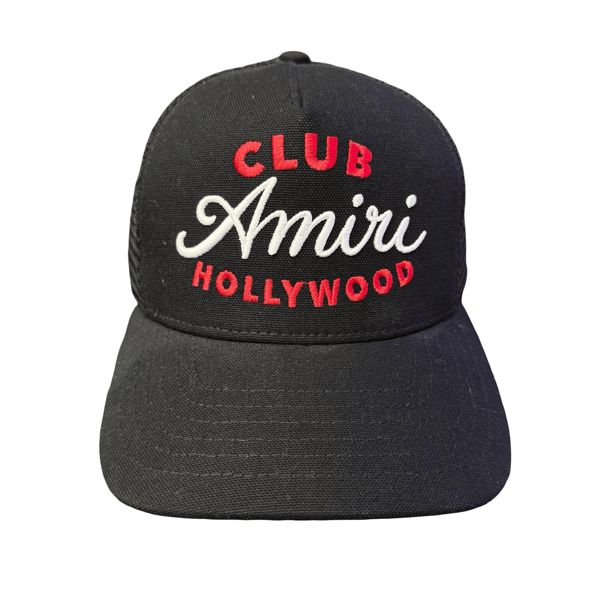 Amiri Club Trucker Hat Black