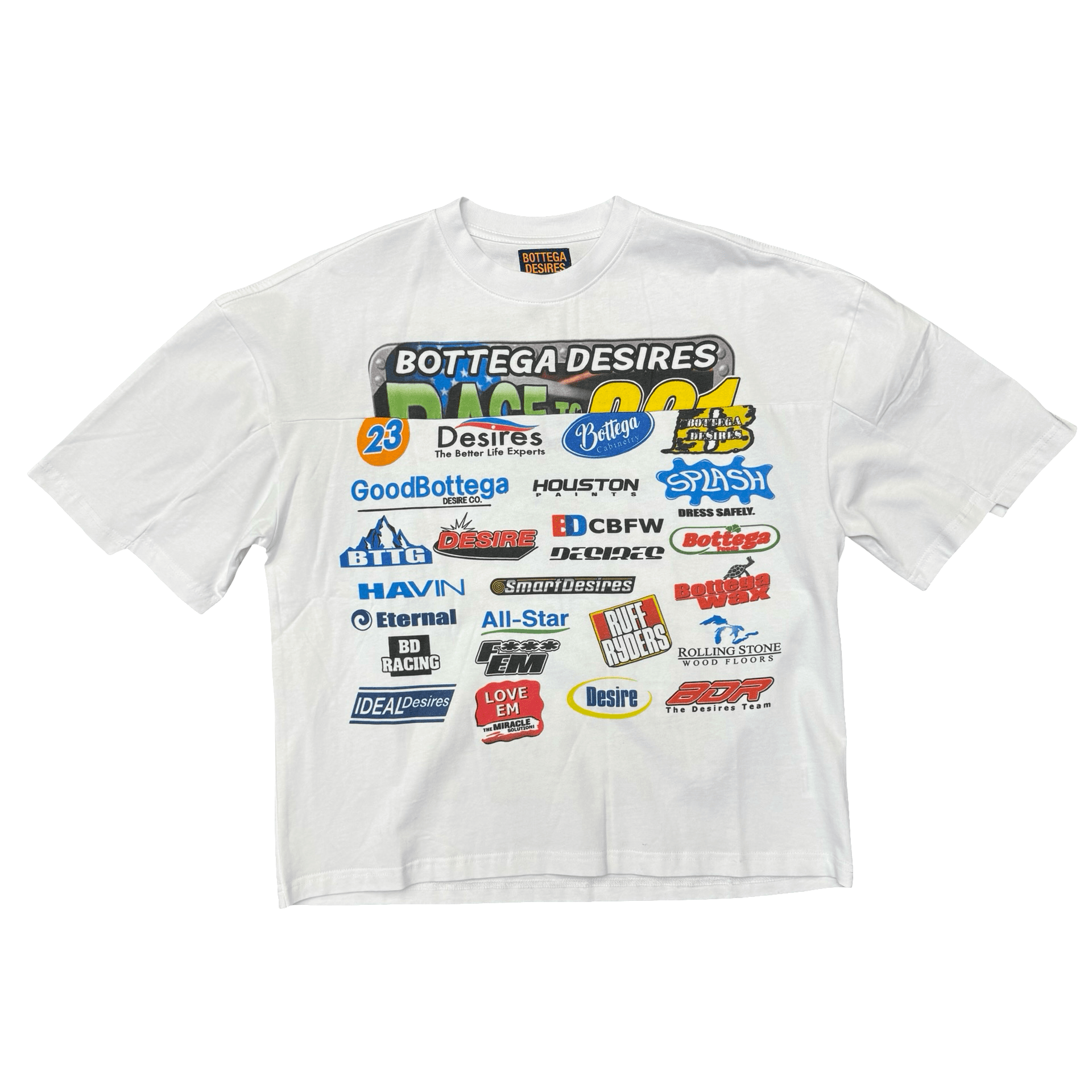 Bottega Desires Race T-Shirt White — photo 1 of 2