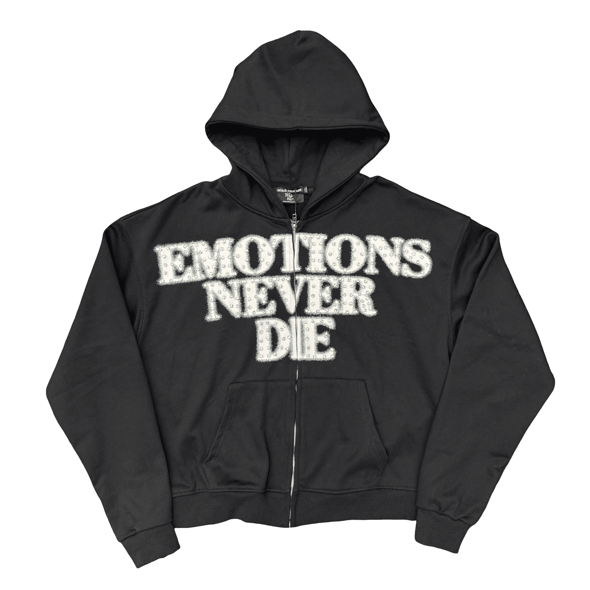 Mixed Emotions END Rhinestone Hoodie Black — photo 1 of 2