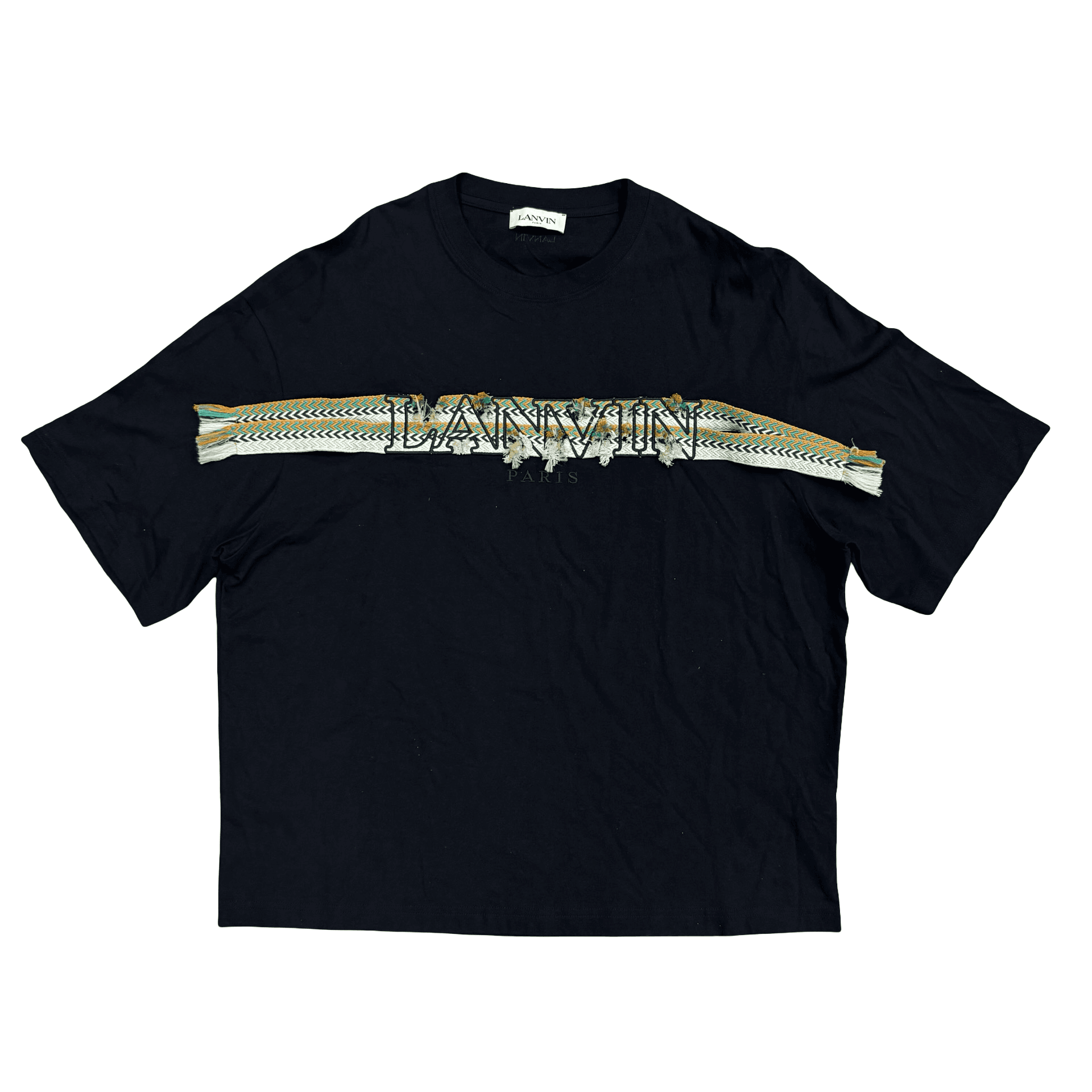 Lanvin Curb Embroidered T-Shirt Black — photo 1 of 2