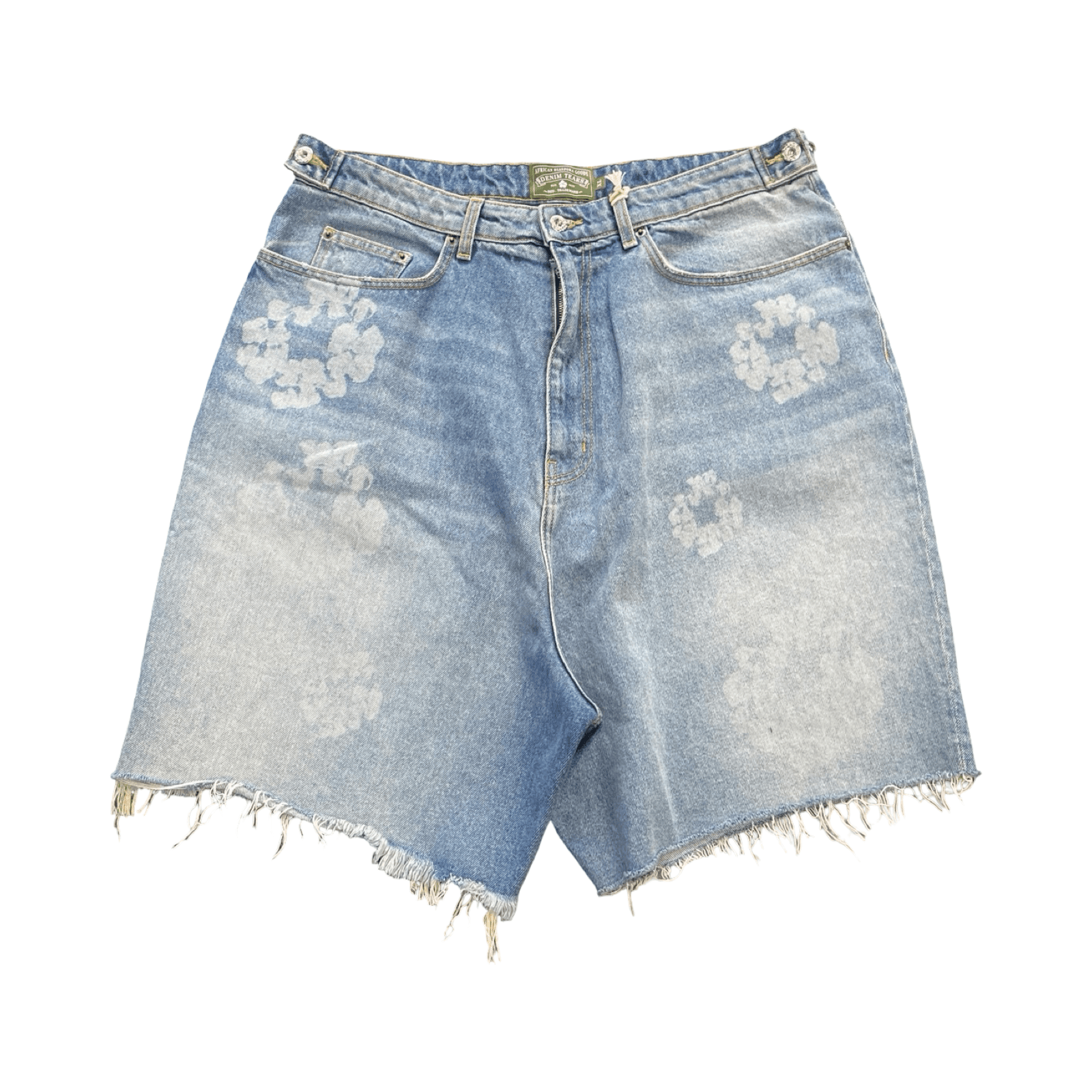 Denim Tears Laser Wreath Shorts Light Wash Blue — photo 1 of 2