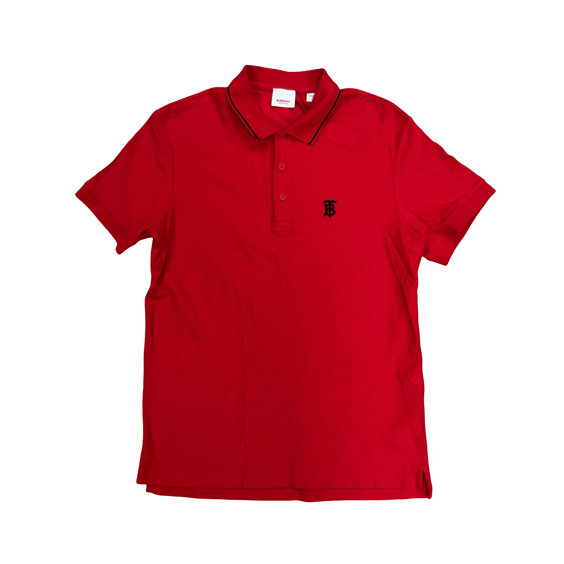Burberry Icon Stripe Polo Tee Red — photo 1 of 2