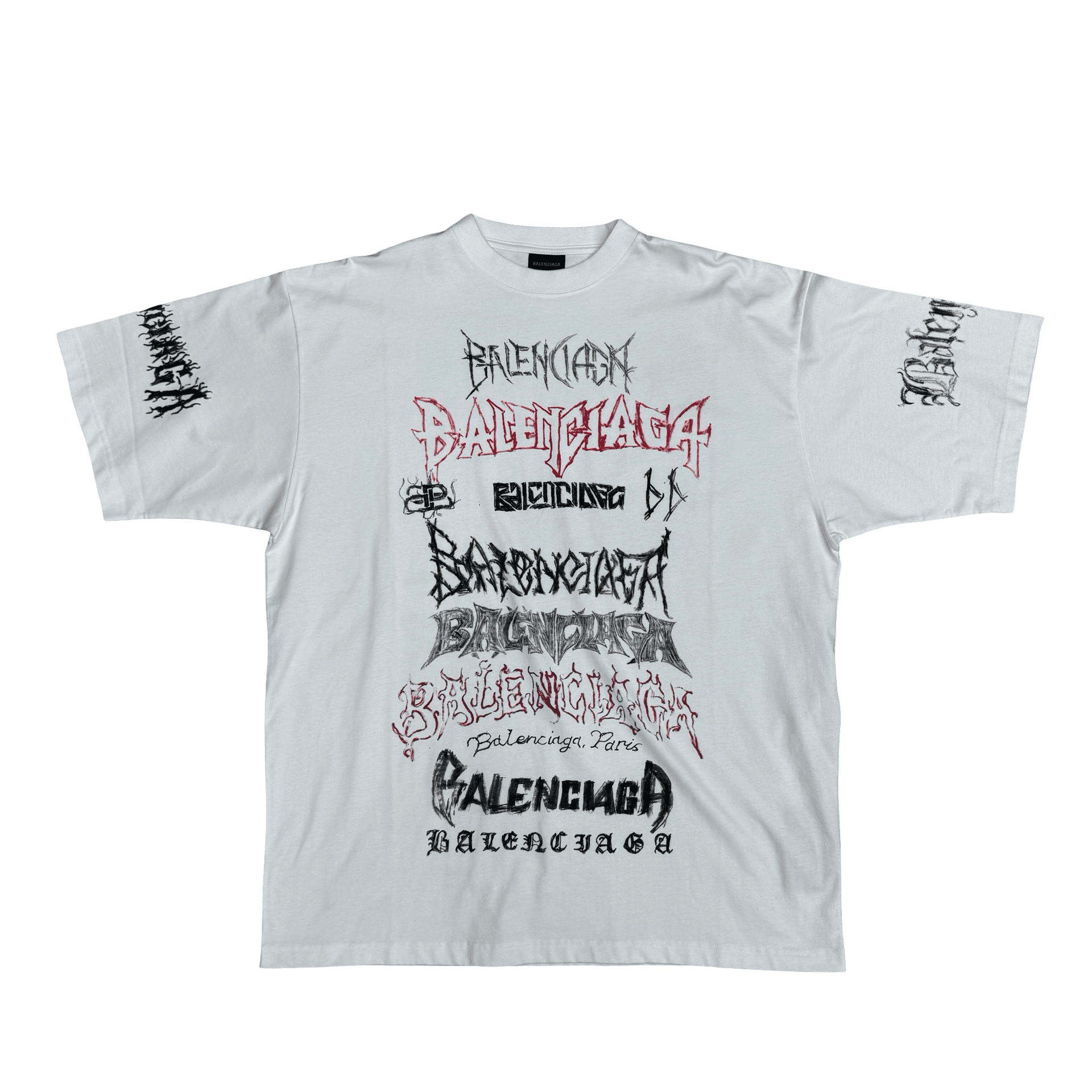 Balenciaga DIY Oversized Metal T-Shirt White — photo 1 of 2