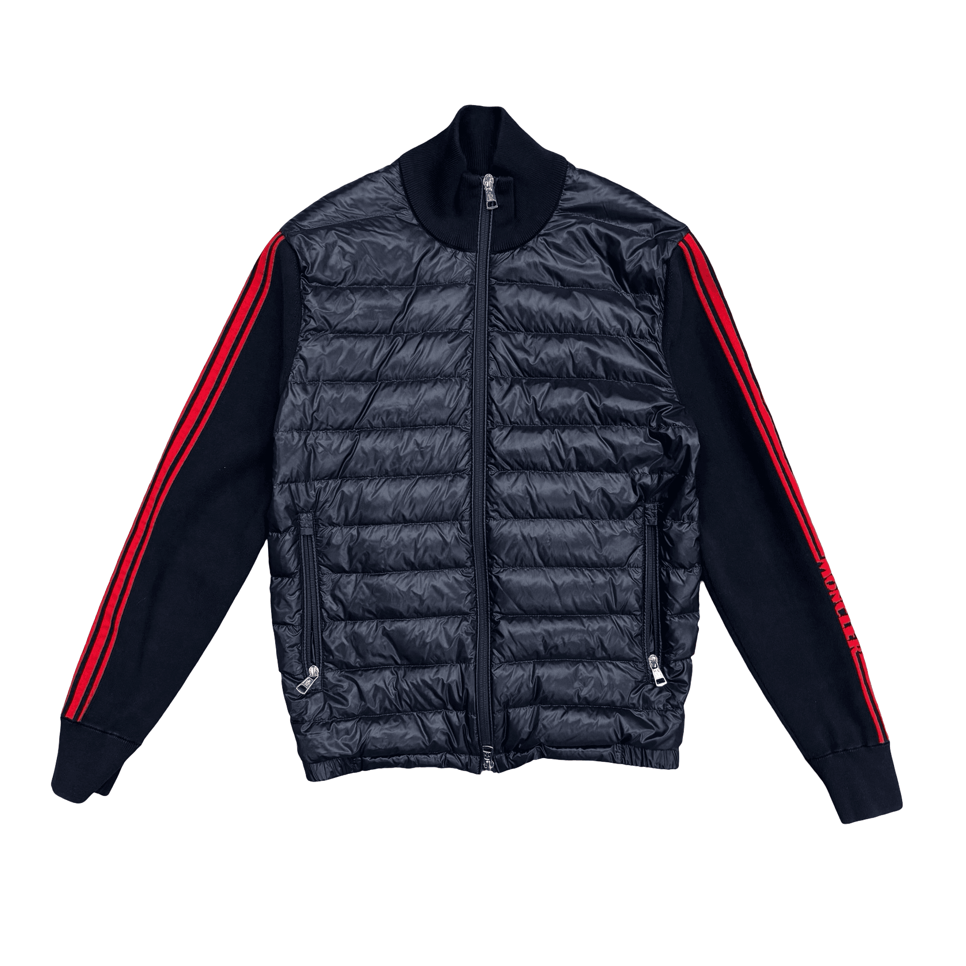 Moncler Knit Down Jacket Navy — photo 1 of 2