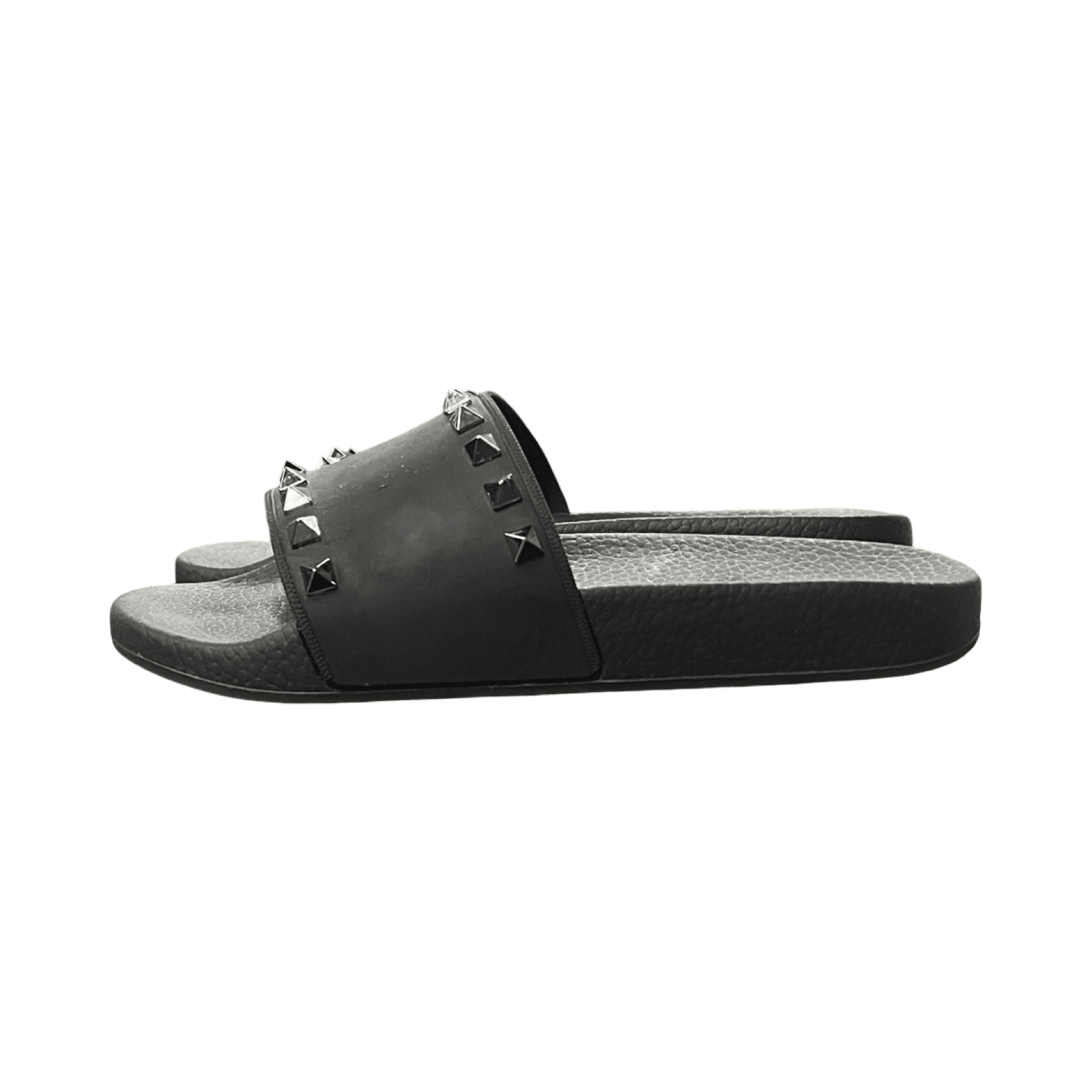 Valentino Garavani Summer Rockstud Slide Sandals Black