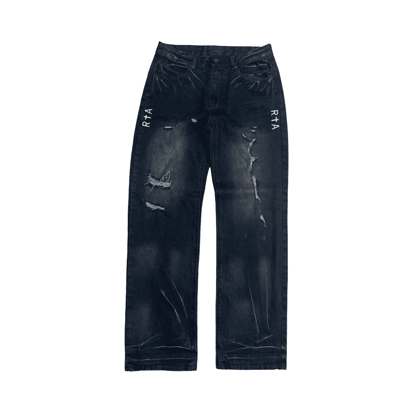 RTA Jonas Distressed Jeans Black — photo 1 of 2