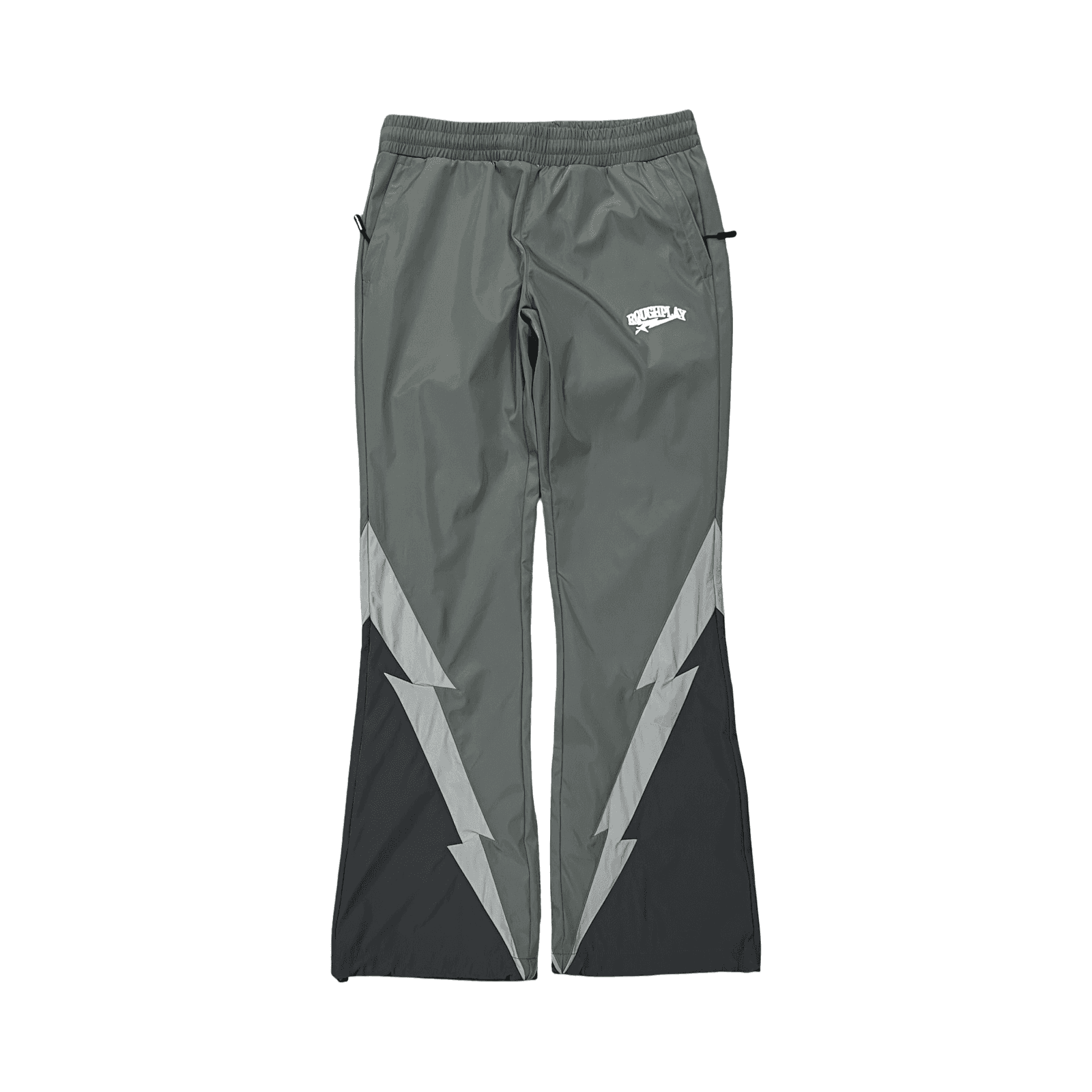 Rough Play "Bolt" Water Resistance Grey Sweatpants