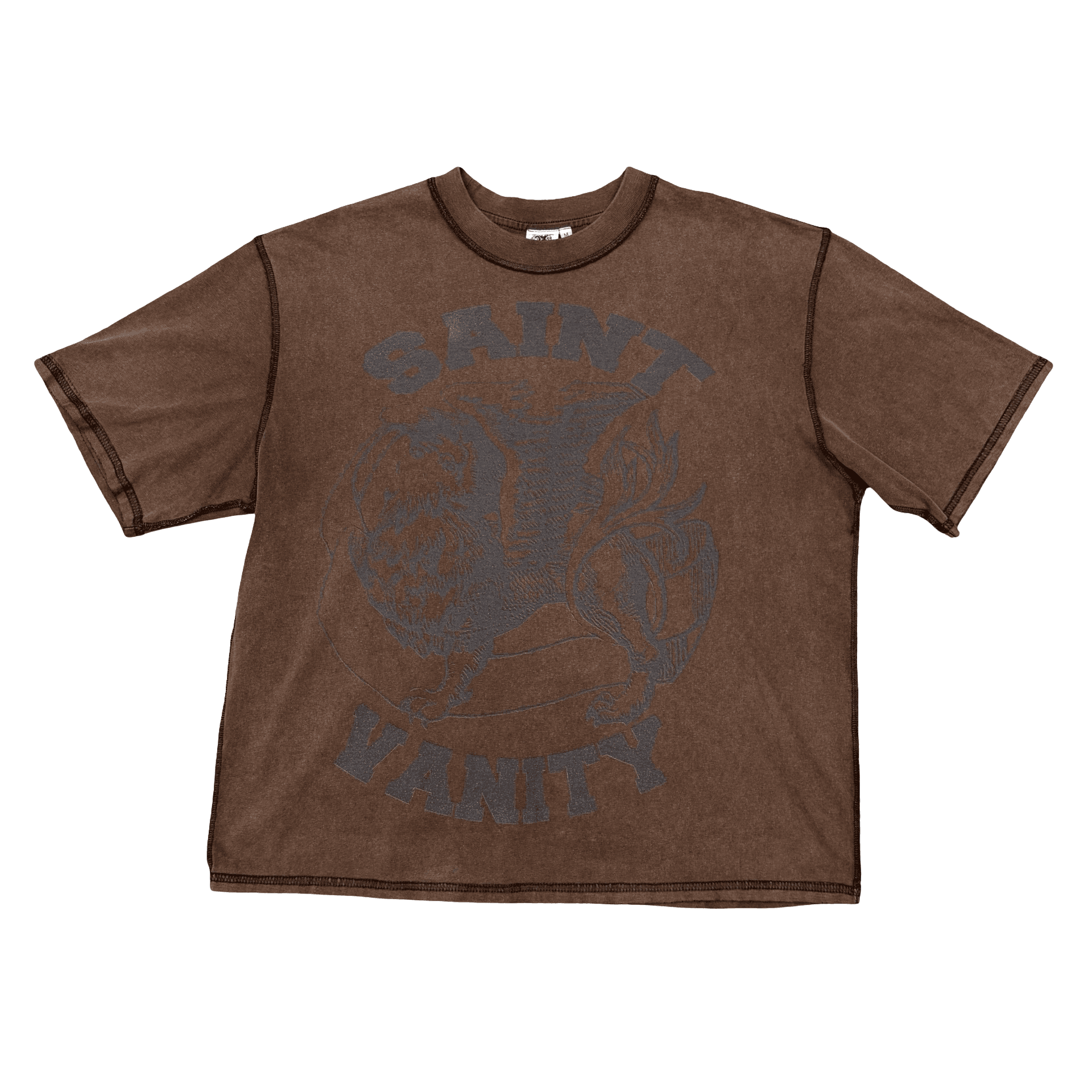 Saint Vanity Griffin Tee Brown