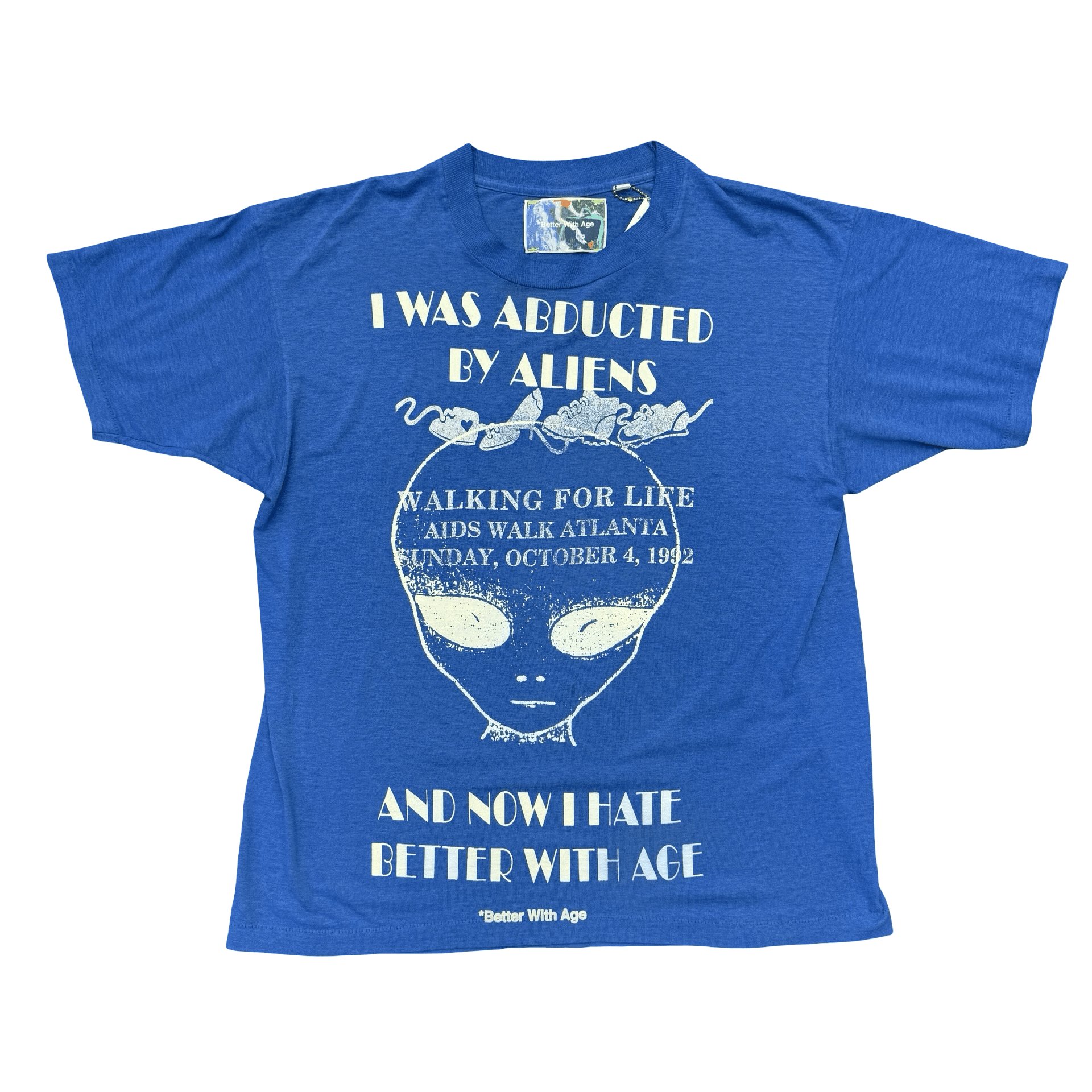 Better With Age Abducted By Aliens Tee Blue — photo 1 of 2