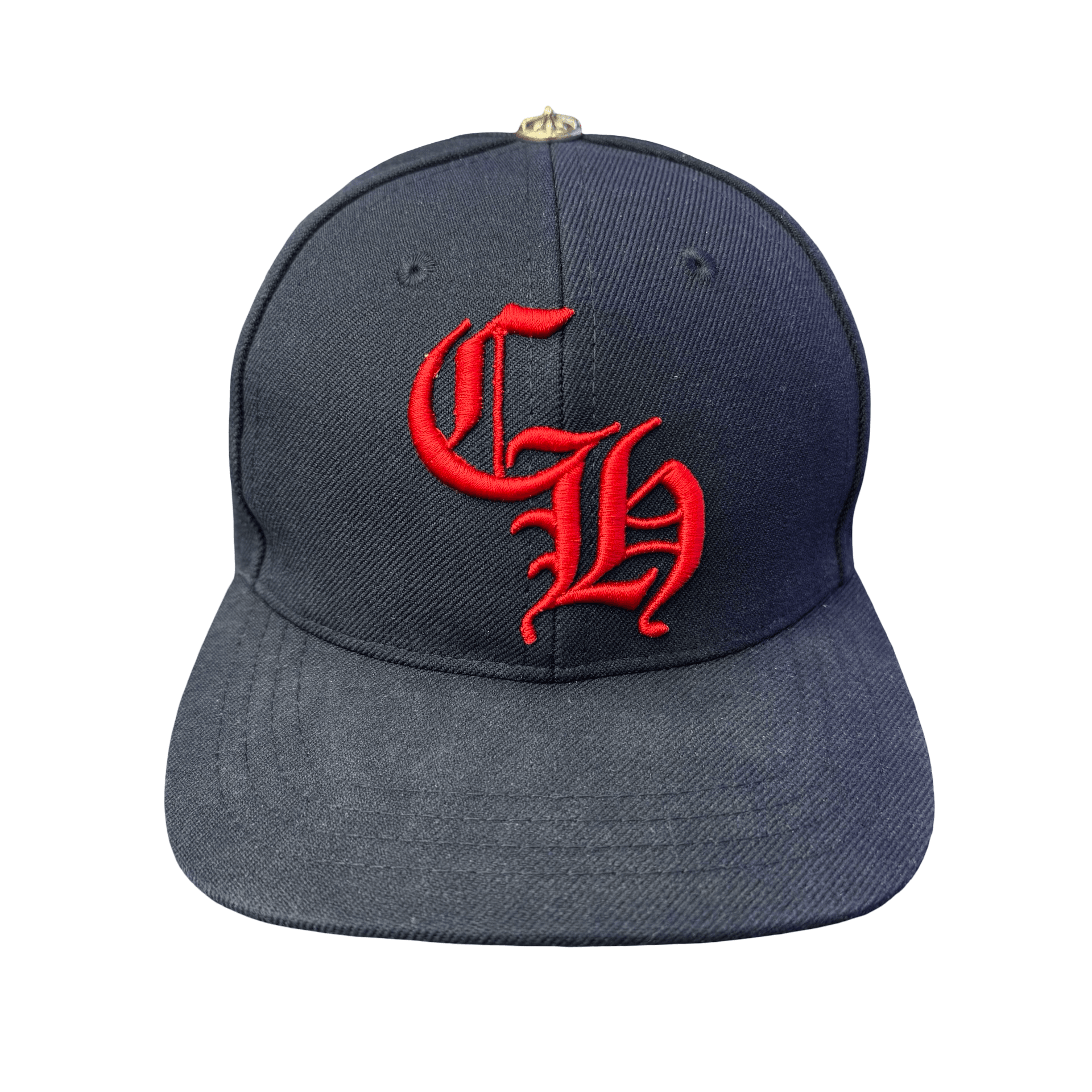 Chrome Hearts CH Logo Baseball Cap Navy Red — photo 1 of 4