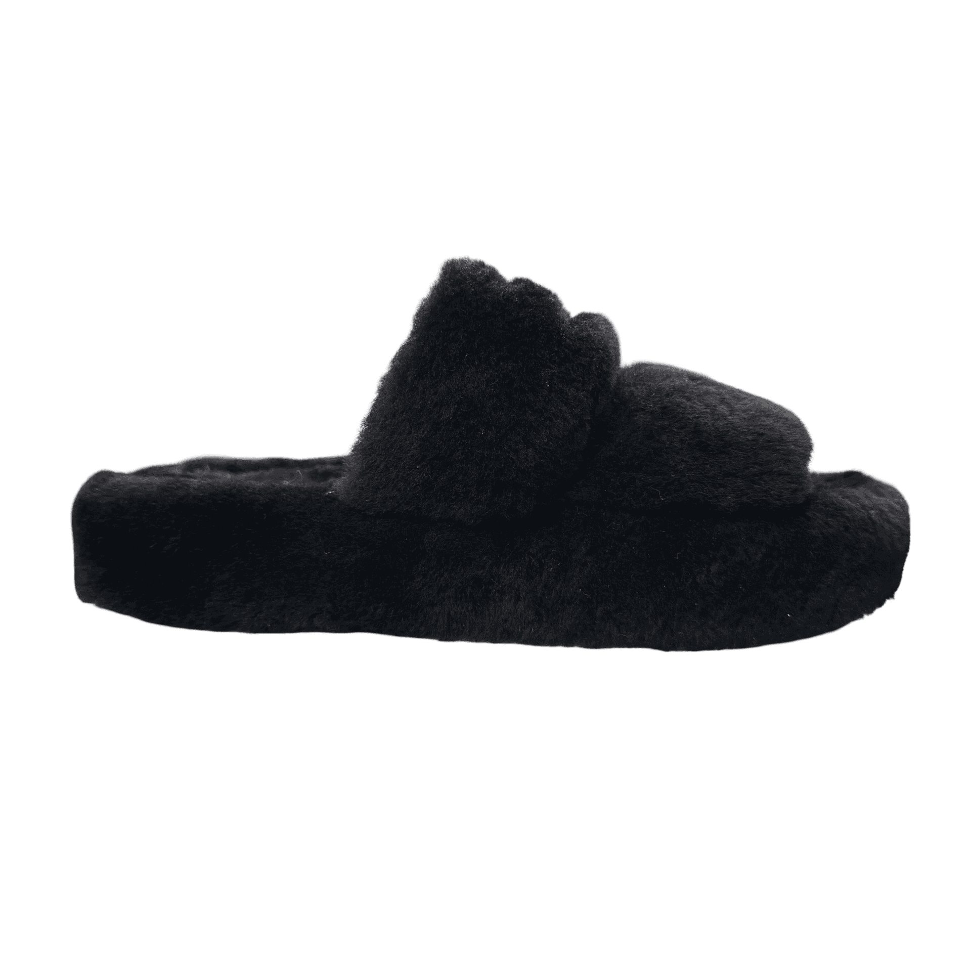 Celine Paris Triomphe Shearling Slides Black — photo 1 of 7