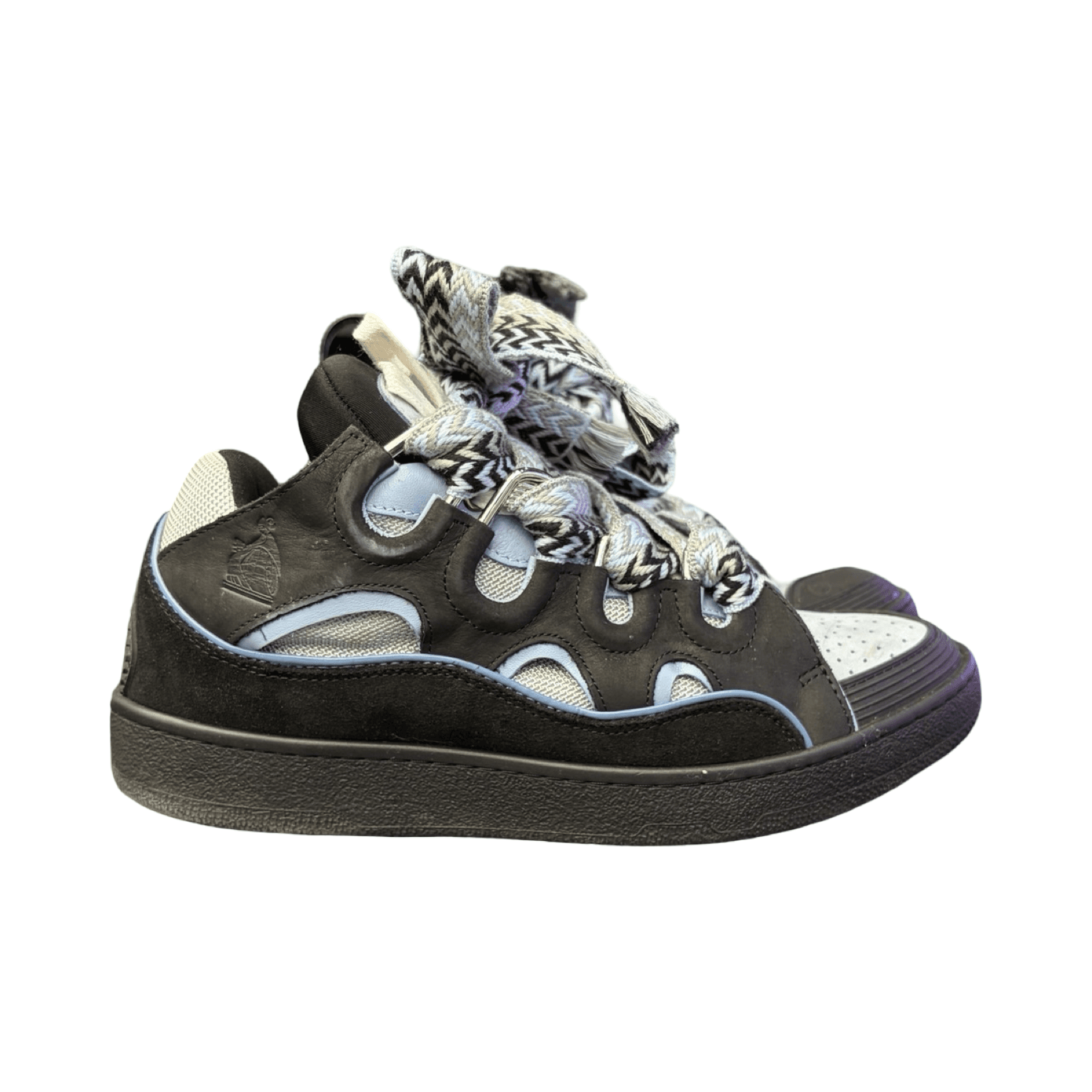 Lanvin Curb Sneakers Noir Black Blue — photo 1 of 7