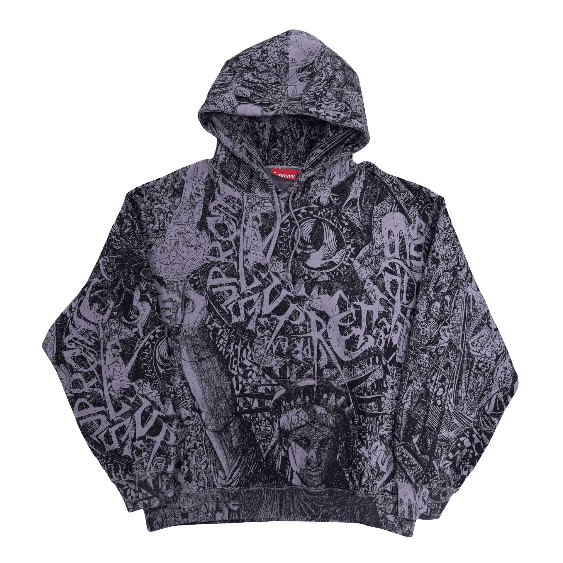 Supreme Liberty Hooded Sweatshirt Dusty Purple — photo 1 of 2