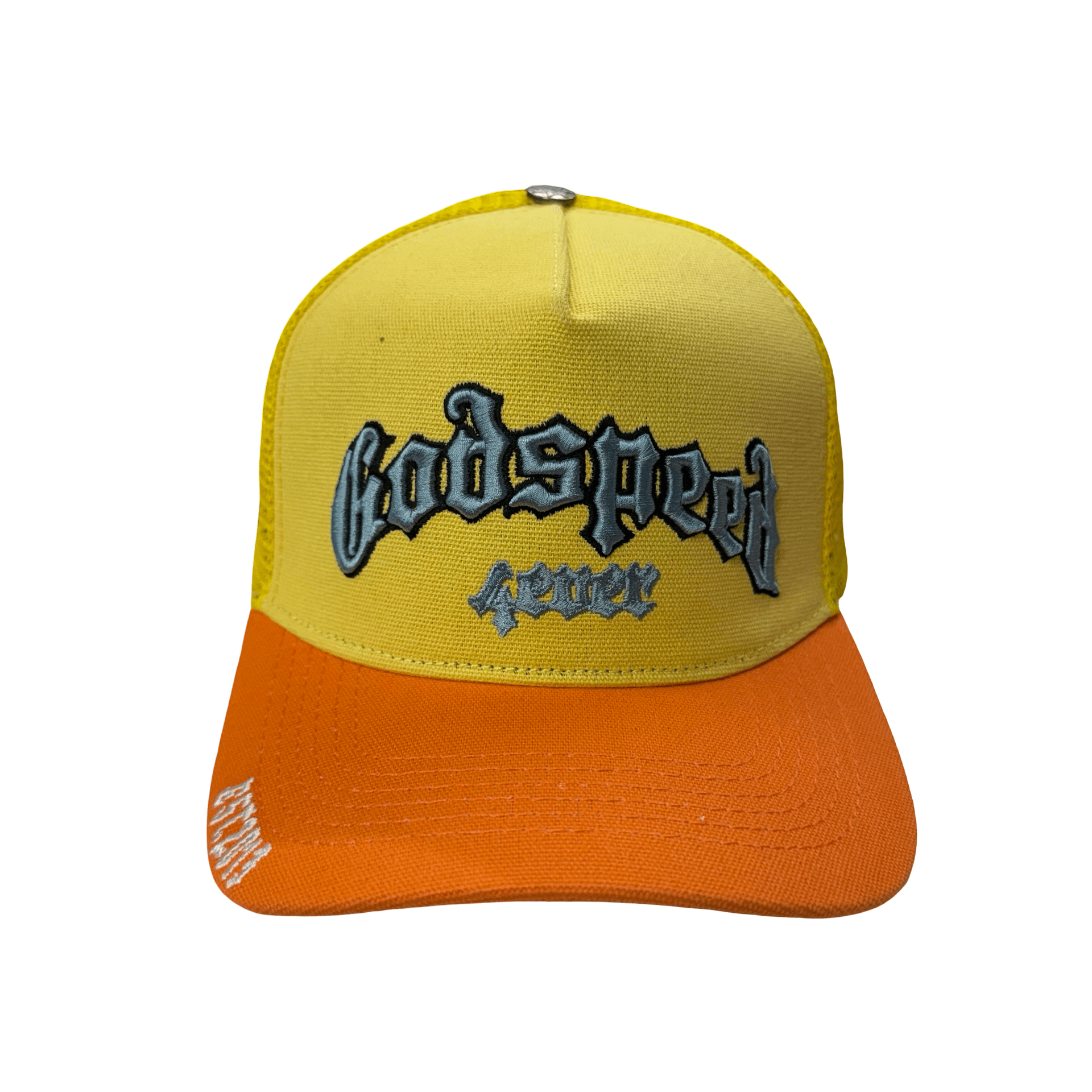 Godspeed Forever Trucker Hat Yellow Orange