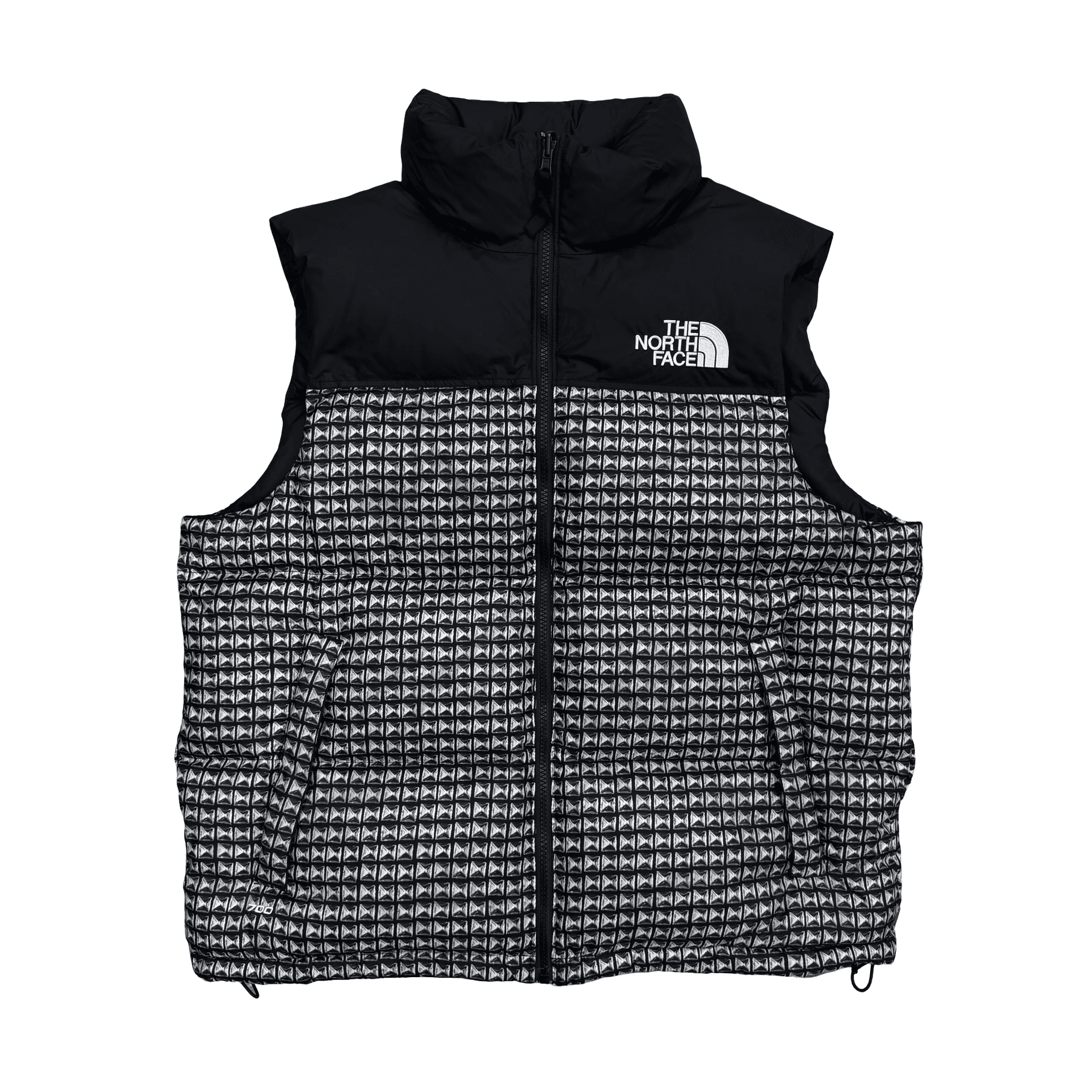 Supreme TNF Studded Nuptse Vest Black — photo 1 of 2