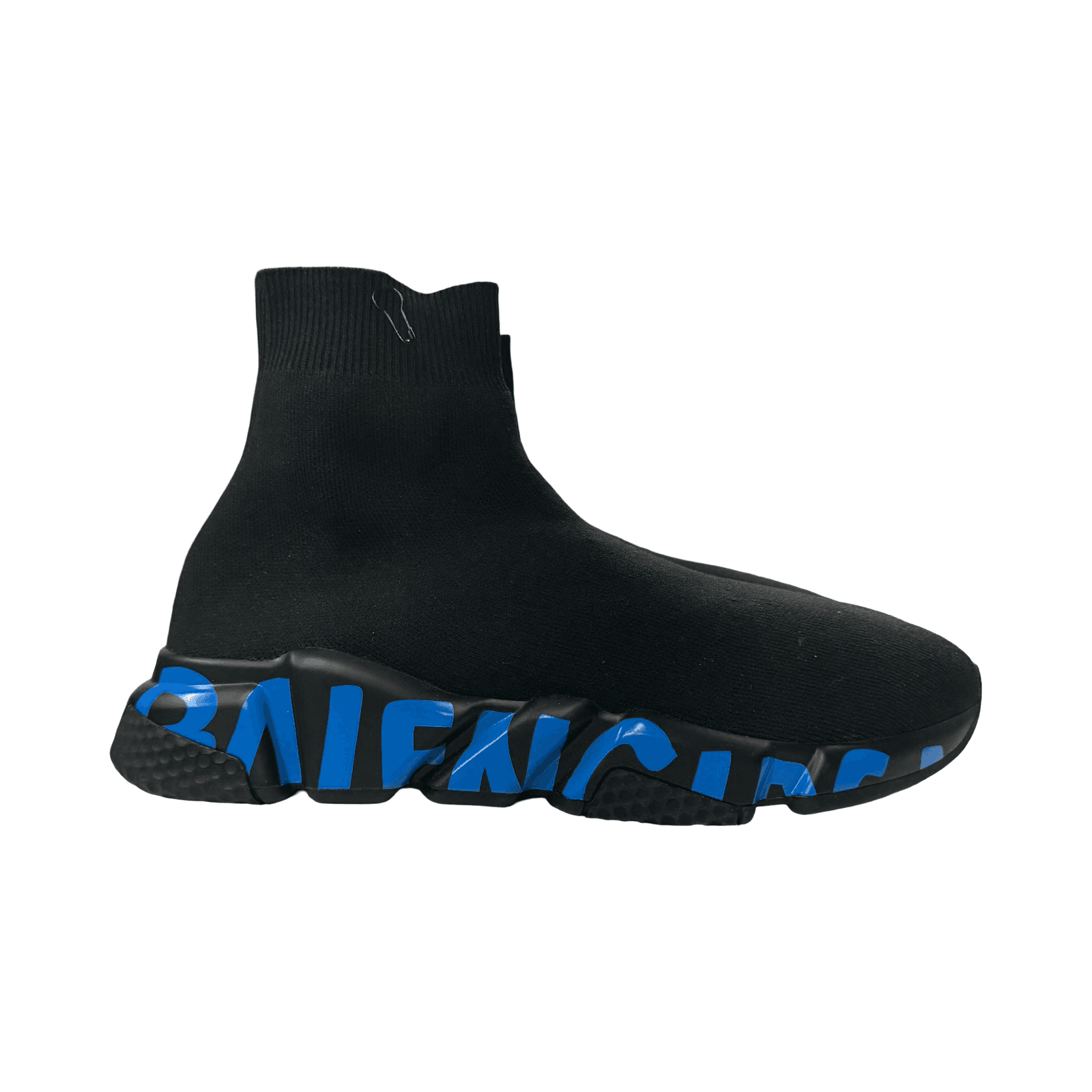 Balenciaga Speed Graffiti Sneaker Black Blue