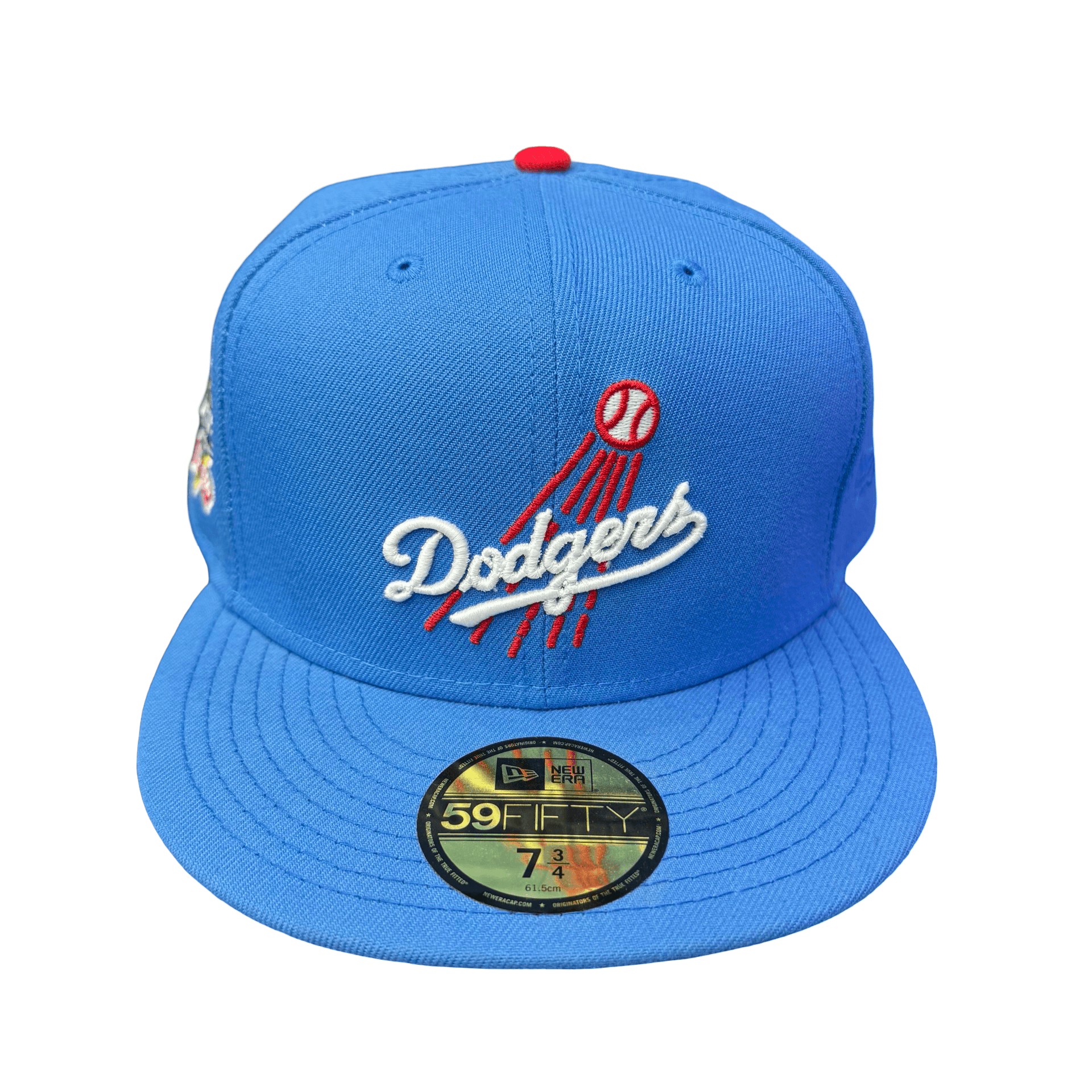 New Era LA Dodgers 100th Anniversary Fitted Hat Light Blue