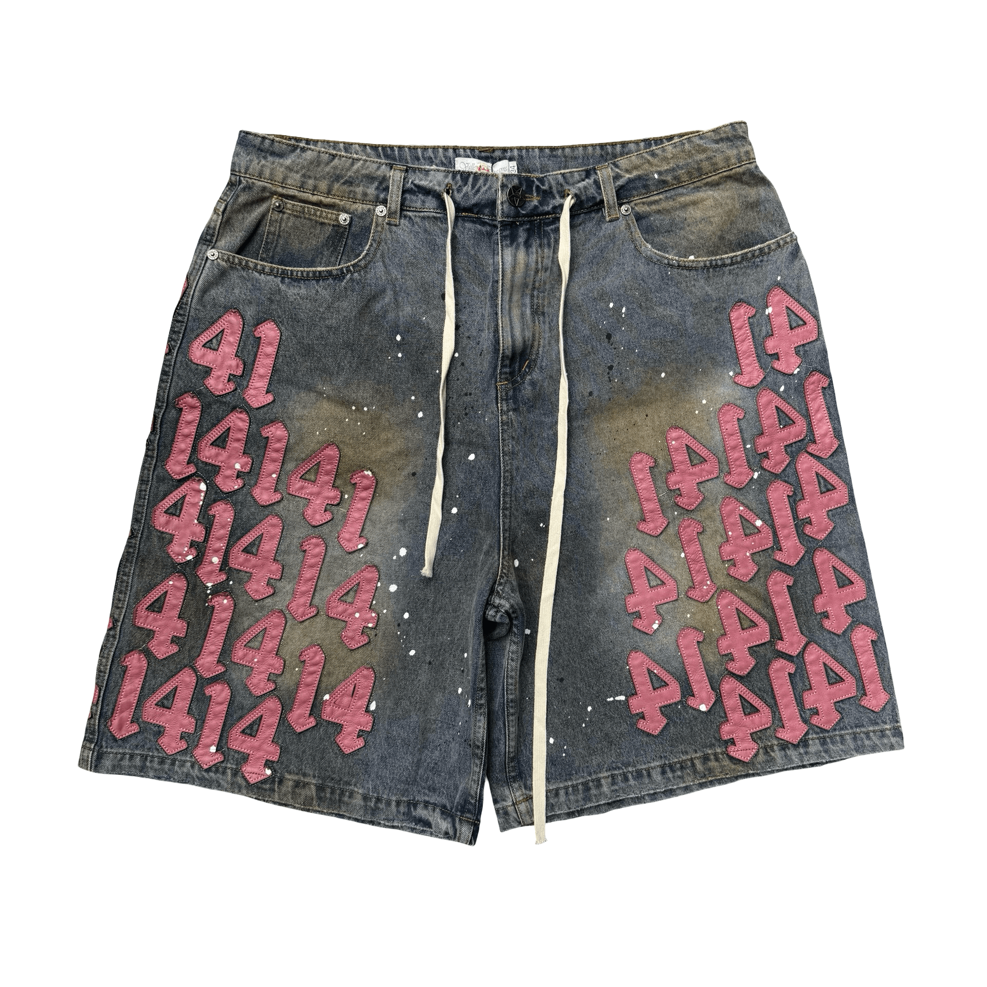 Vale Forever Pink Charm Jorts Washed Denim Blue — photo 1 of 2