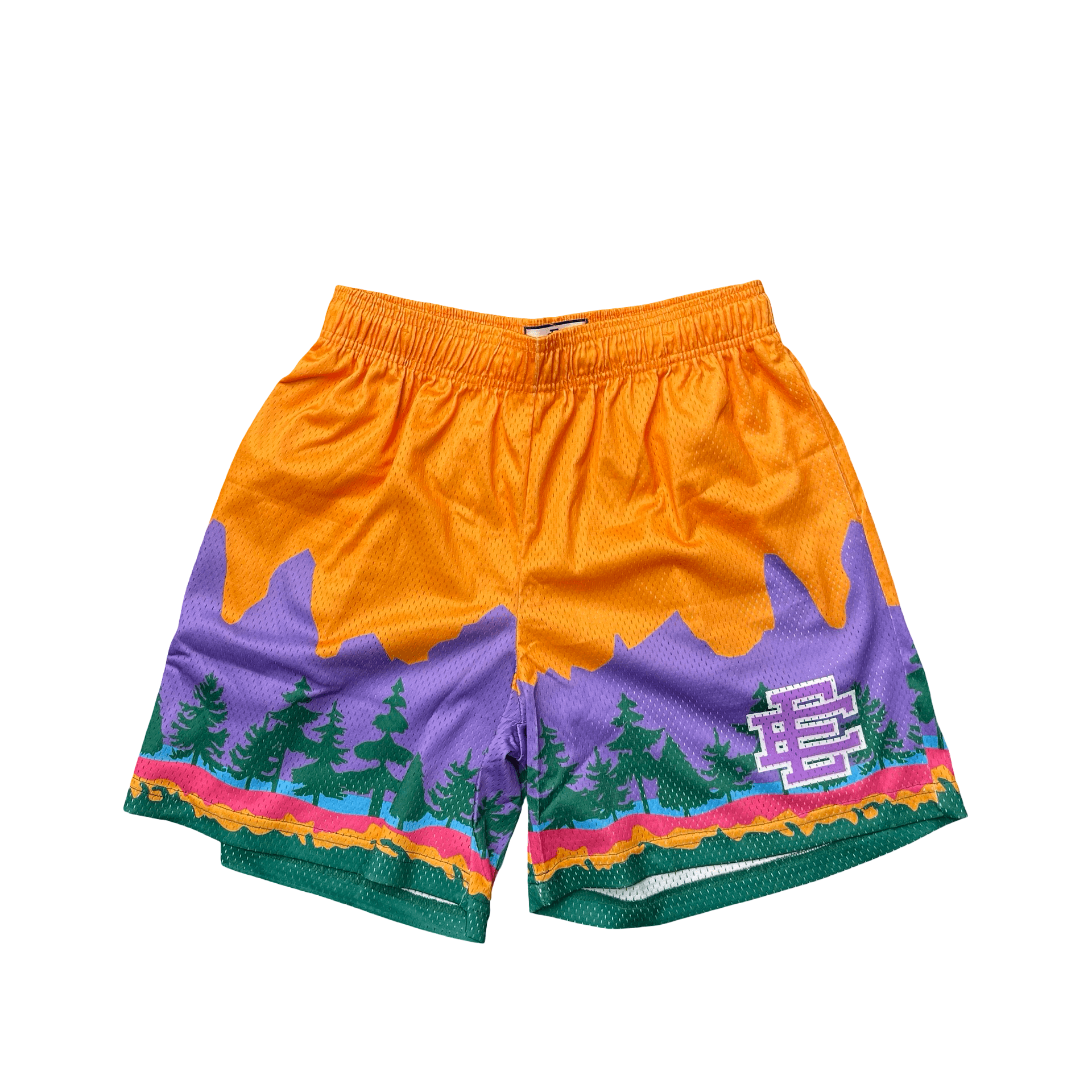 Eric Emanuel EE Basic Shorts Orange Purple — photo 1 of 2