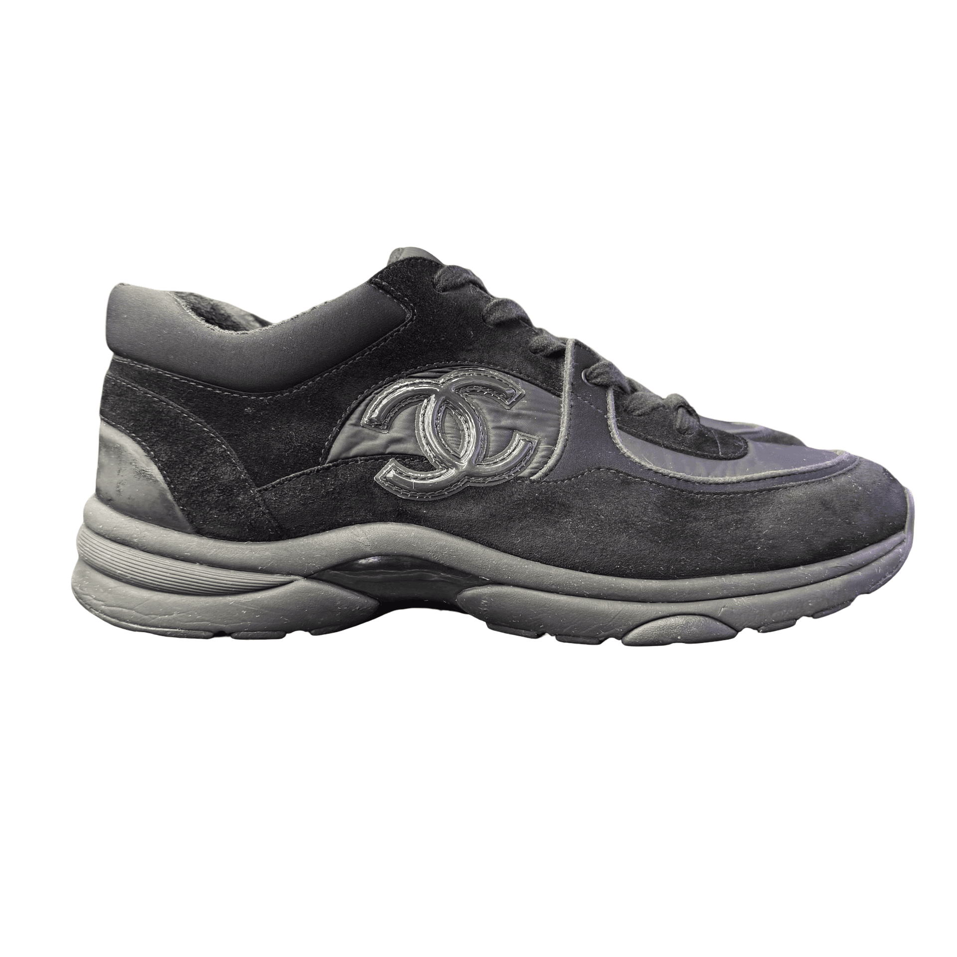 Chanel CC Low Top Trainer Black