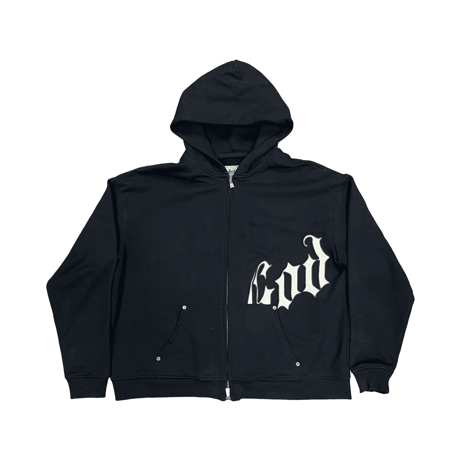 Godspeed OG Logo Zip Up Hoodie Black/Cream — photo 1 of 2