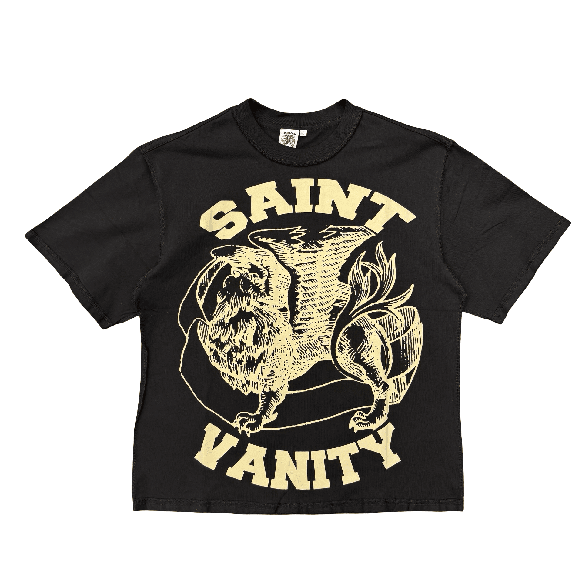 Saint Vanity Griffin Tee Black Cream — photo 1 of 2