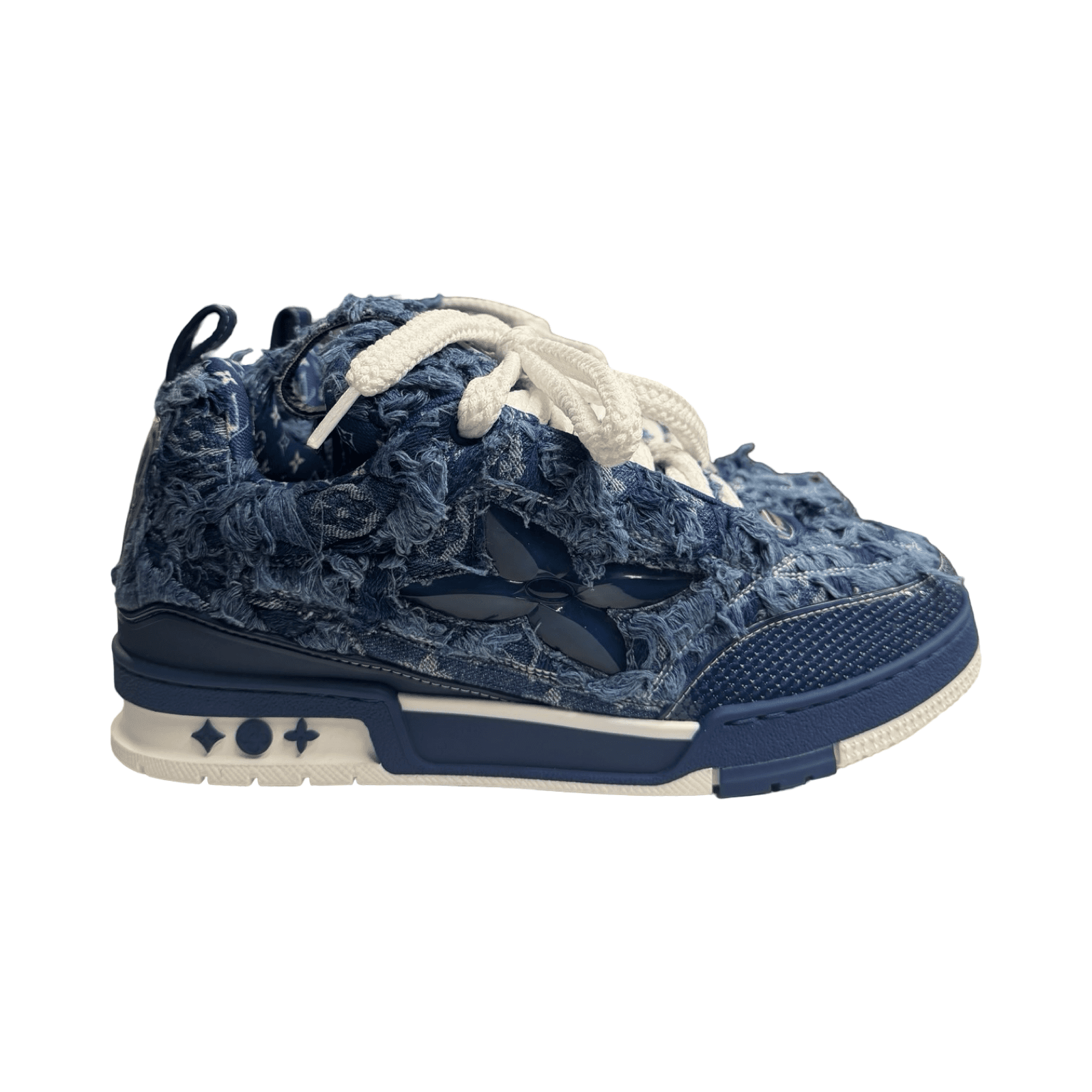 LV Skate Denim Ripped Trainers