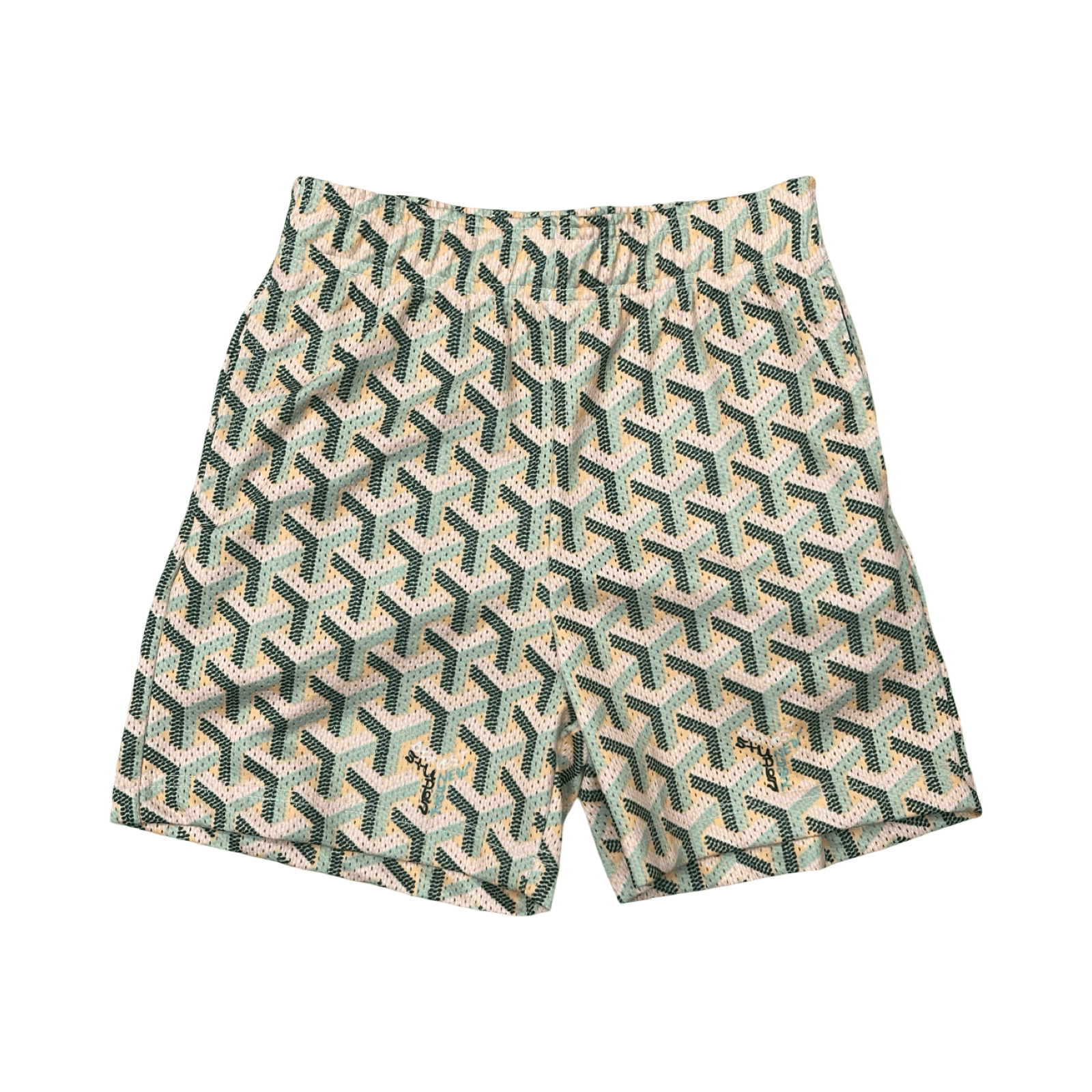 Bravest Studios Mesh Shorts Green Beige