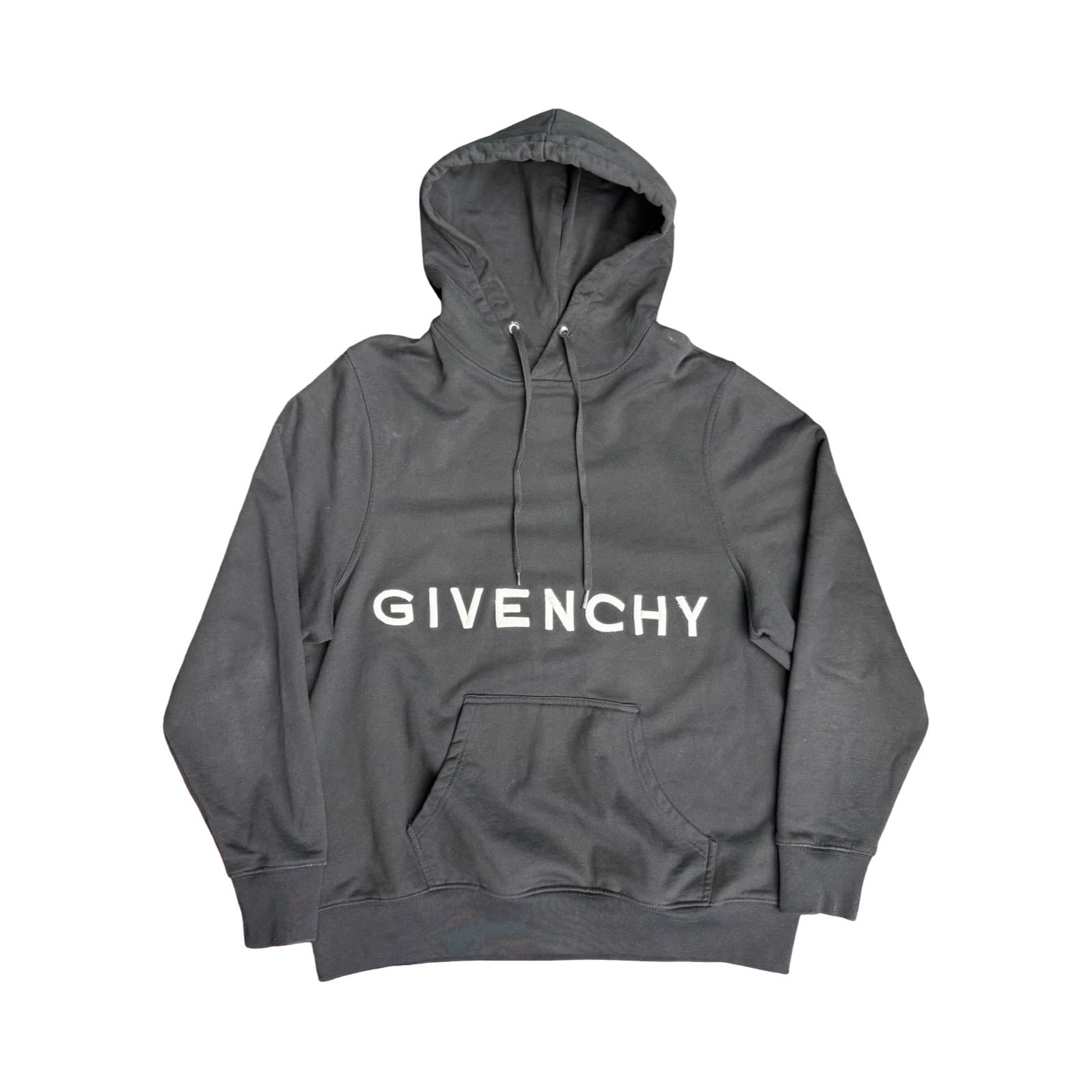 Givenchy Logo Embroidered Pullover Hoodie Black — photo 1 of 2