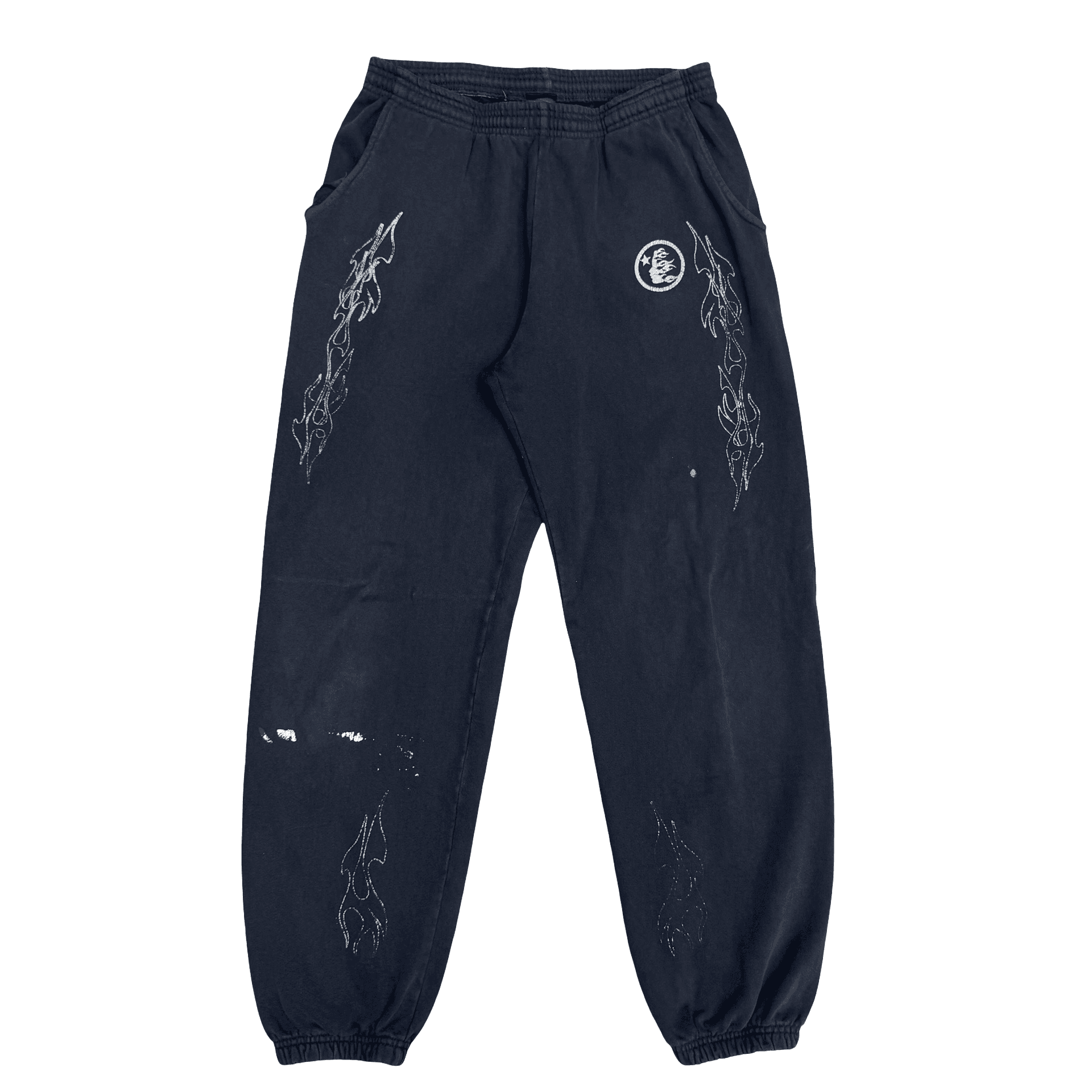 Hellstar Logo Flame Sweatpants Grey — photo 1 of 2