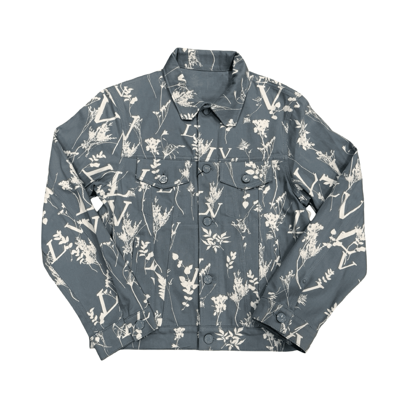 Louis Vuitton Leaf Blue White Denim Jacket — photo 1 of 2