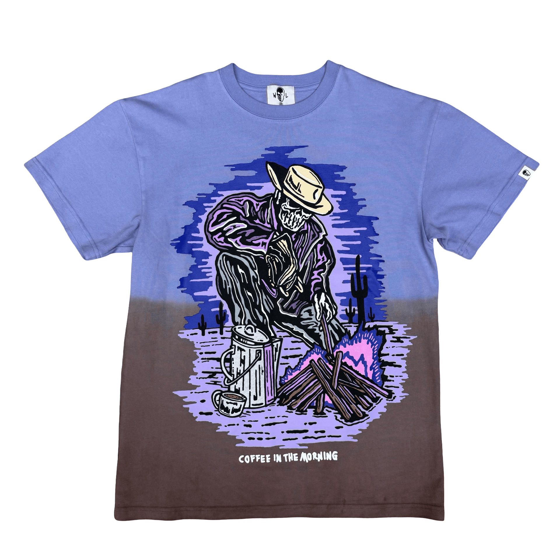 Warren Lotas Coffee in the Morning T-Shirt Purple Brown — photo 1 of 2
