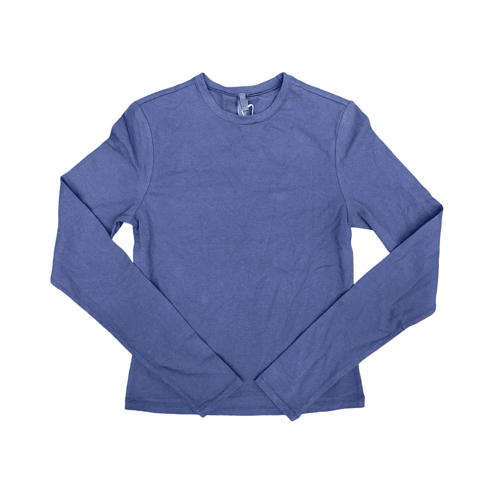 Skims Cotton Jersey Long Sleeve T-Shirt Navy — photo 1 of 2