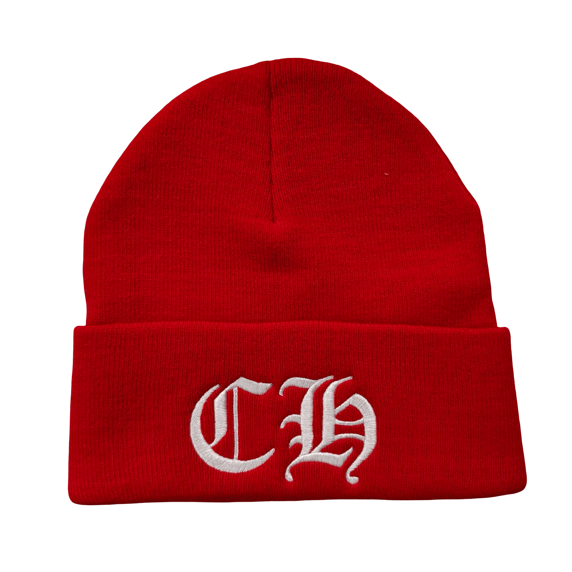 Chrome Hearts CH Logo Beanie Red