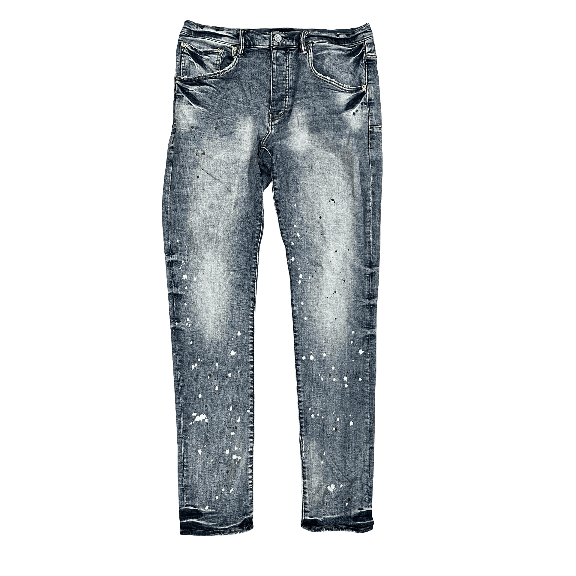 Purple Brand Paint Splatter Jeans Dark Wash — photo 1 of 2