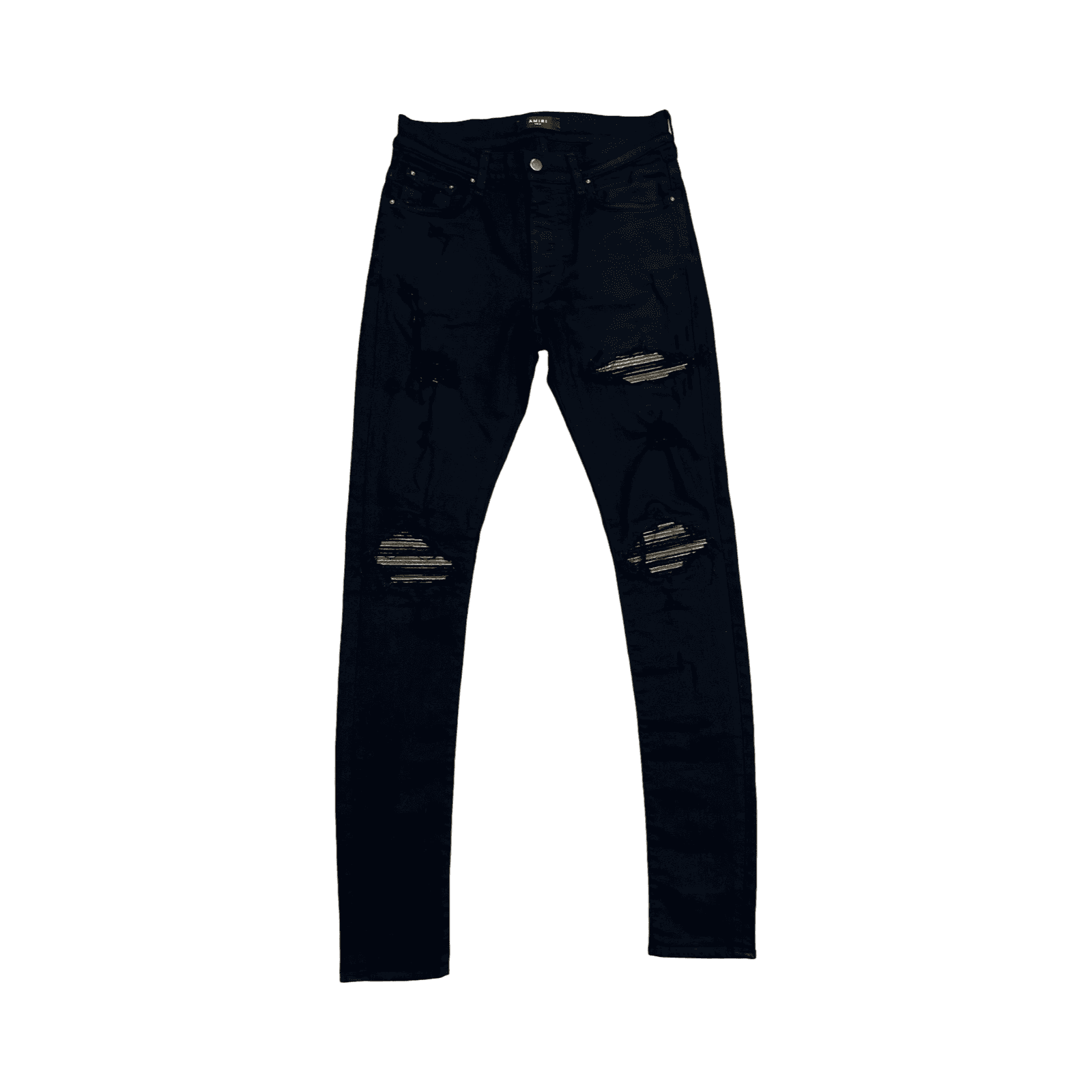 Amiri MX1 Gold Patch Jeans Black — photo 1 of 2