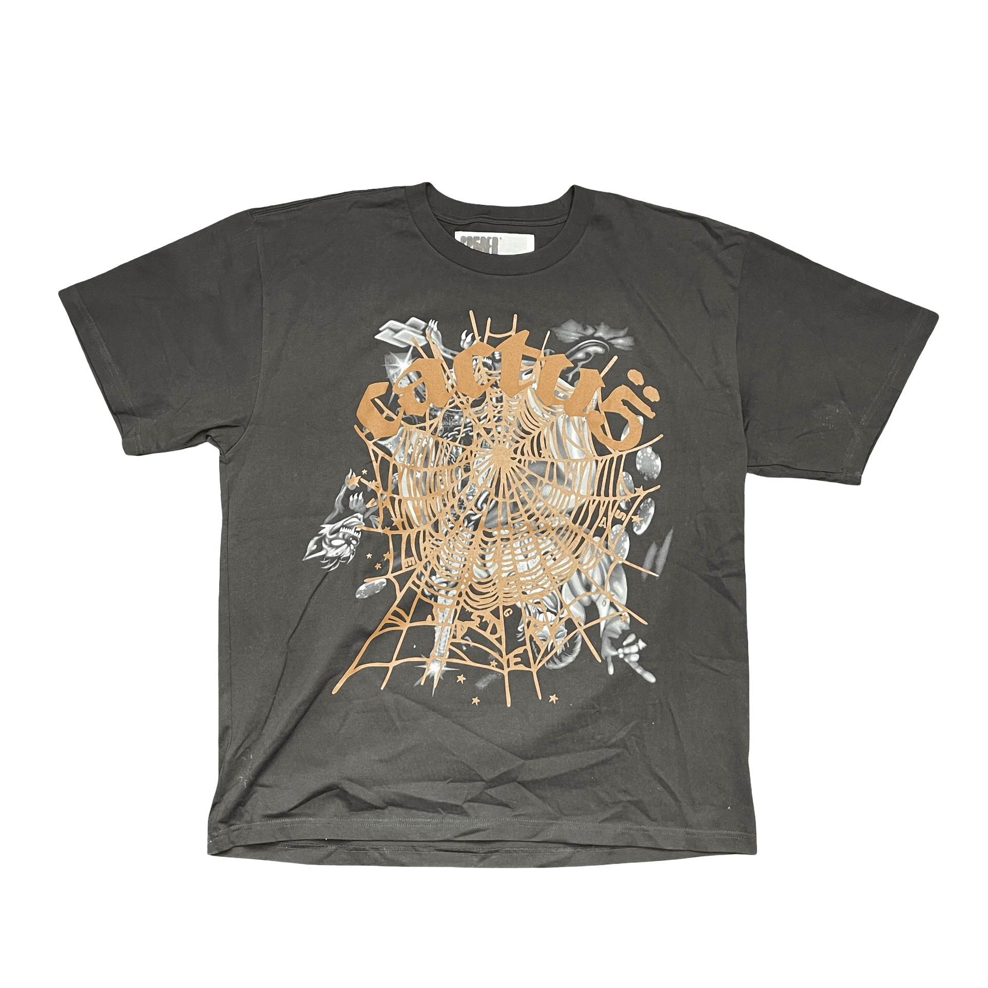Catus Jack Travis Scott x Sp5der Airbrush Tee Black — photo 1 of 2