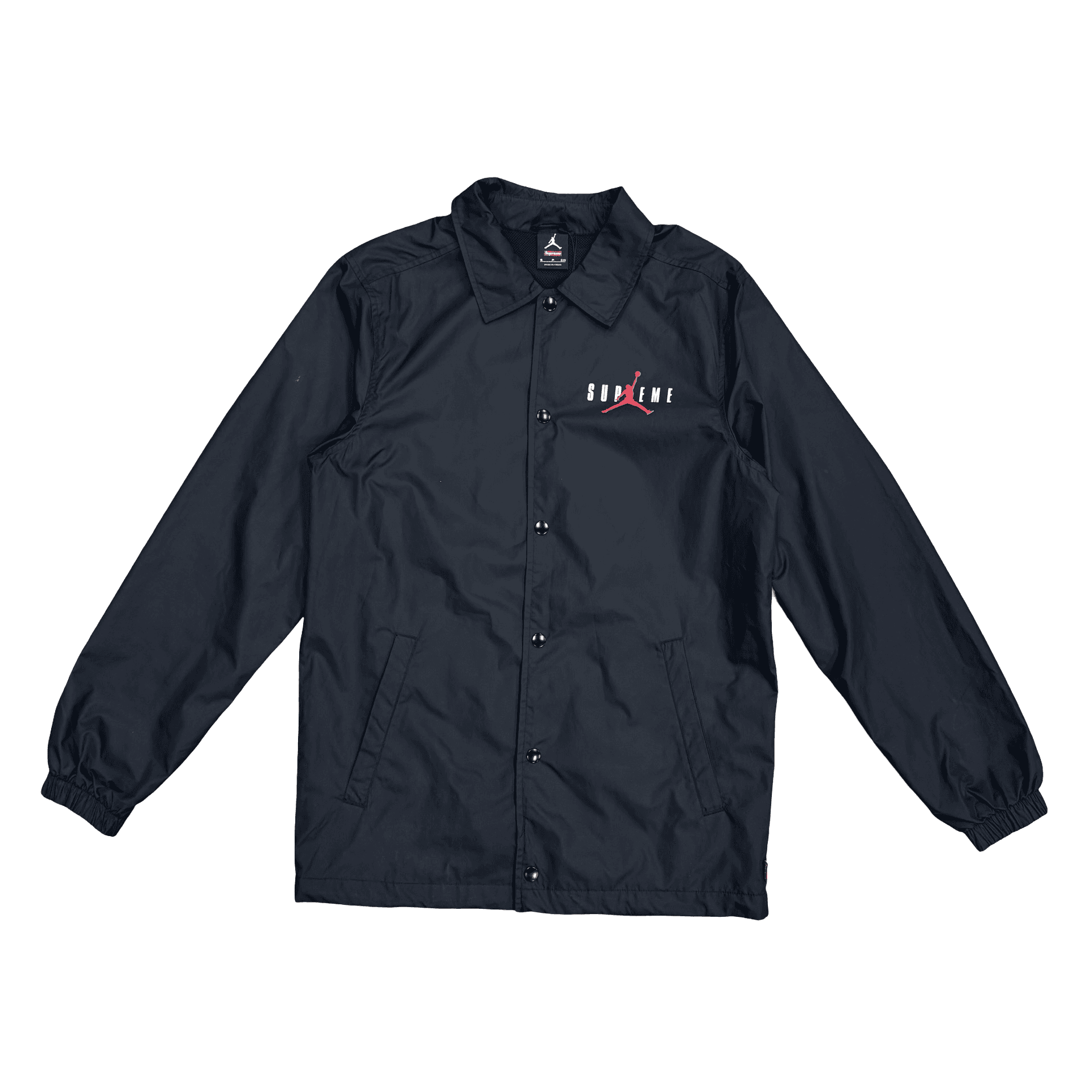 Supreme Jordan Coaches Jacket Black — photo 1 of 2