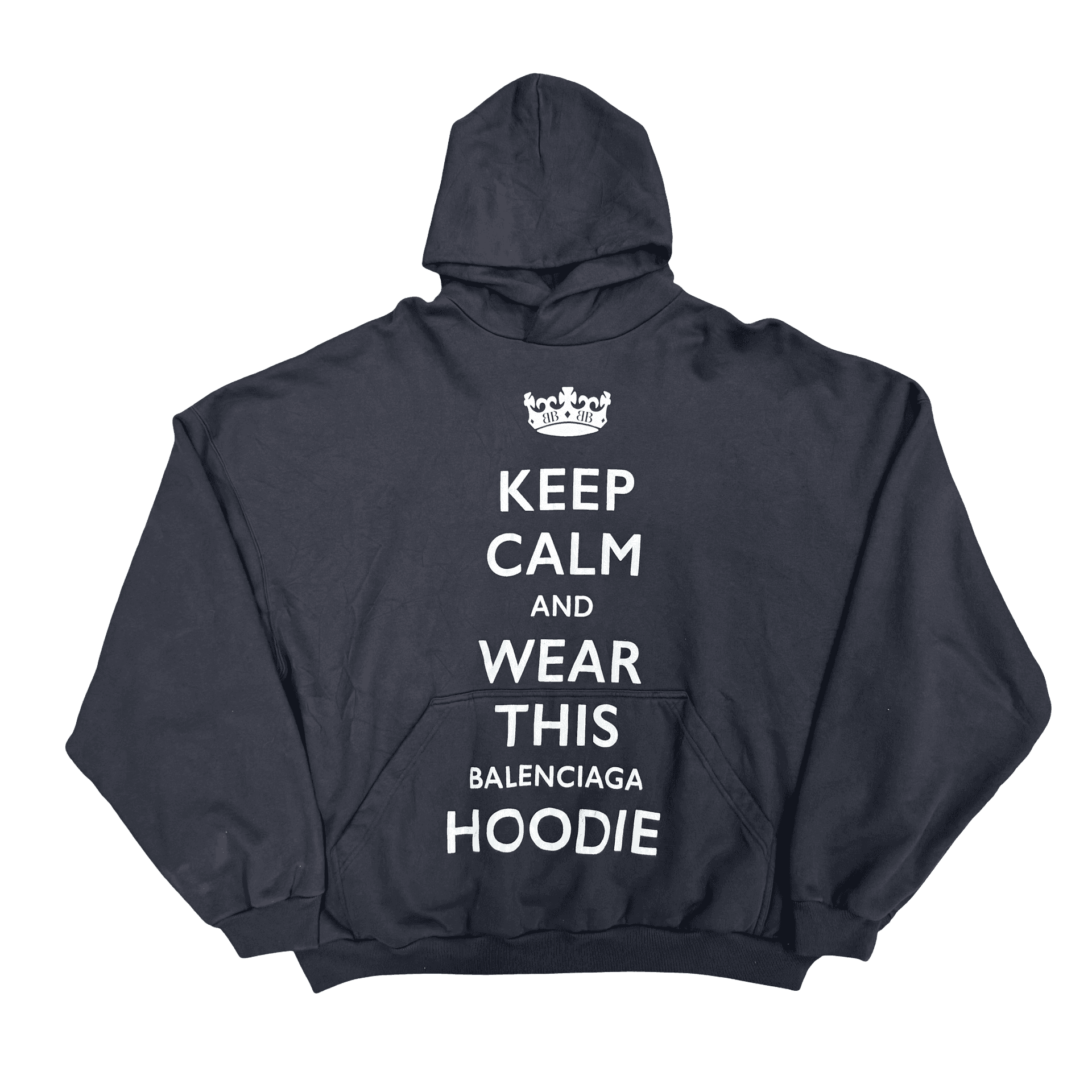 Balenciaga Keep Calm Pullover Hoodie Black — photo 1 of 2
